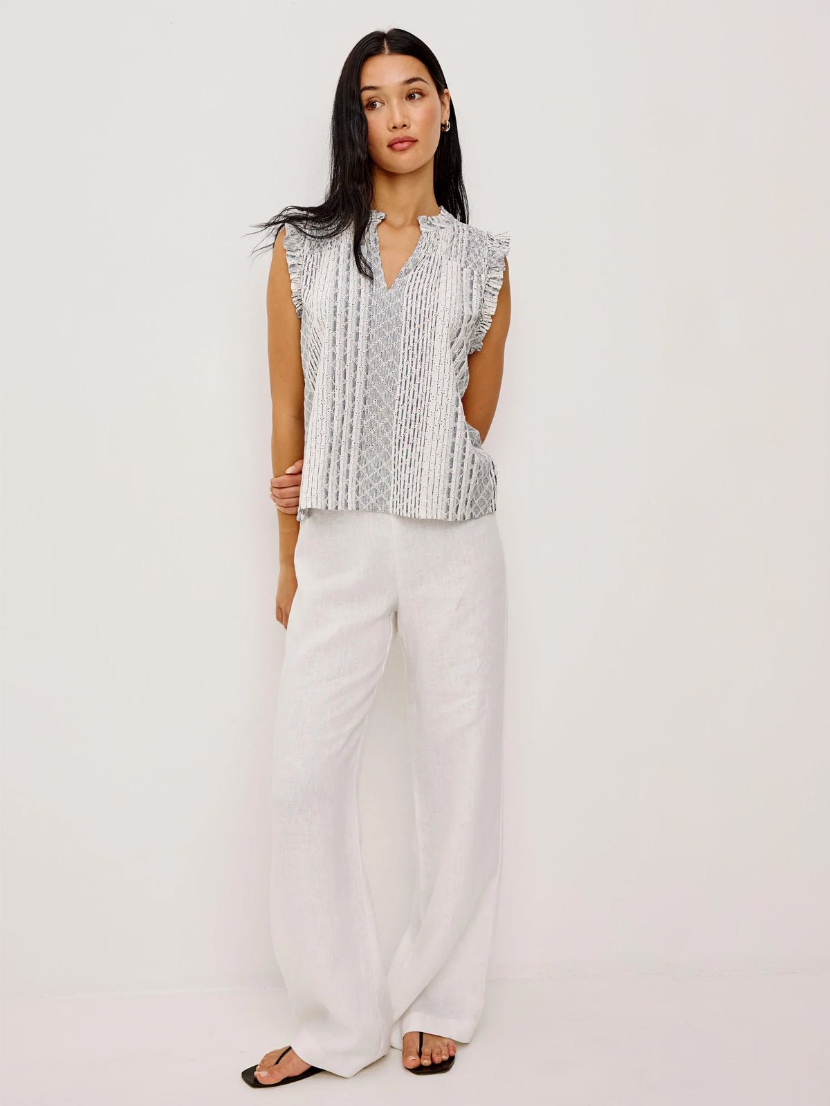 Rails Arlene Top Striped Eyelet - Glebe Fashion