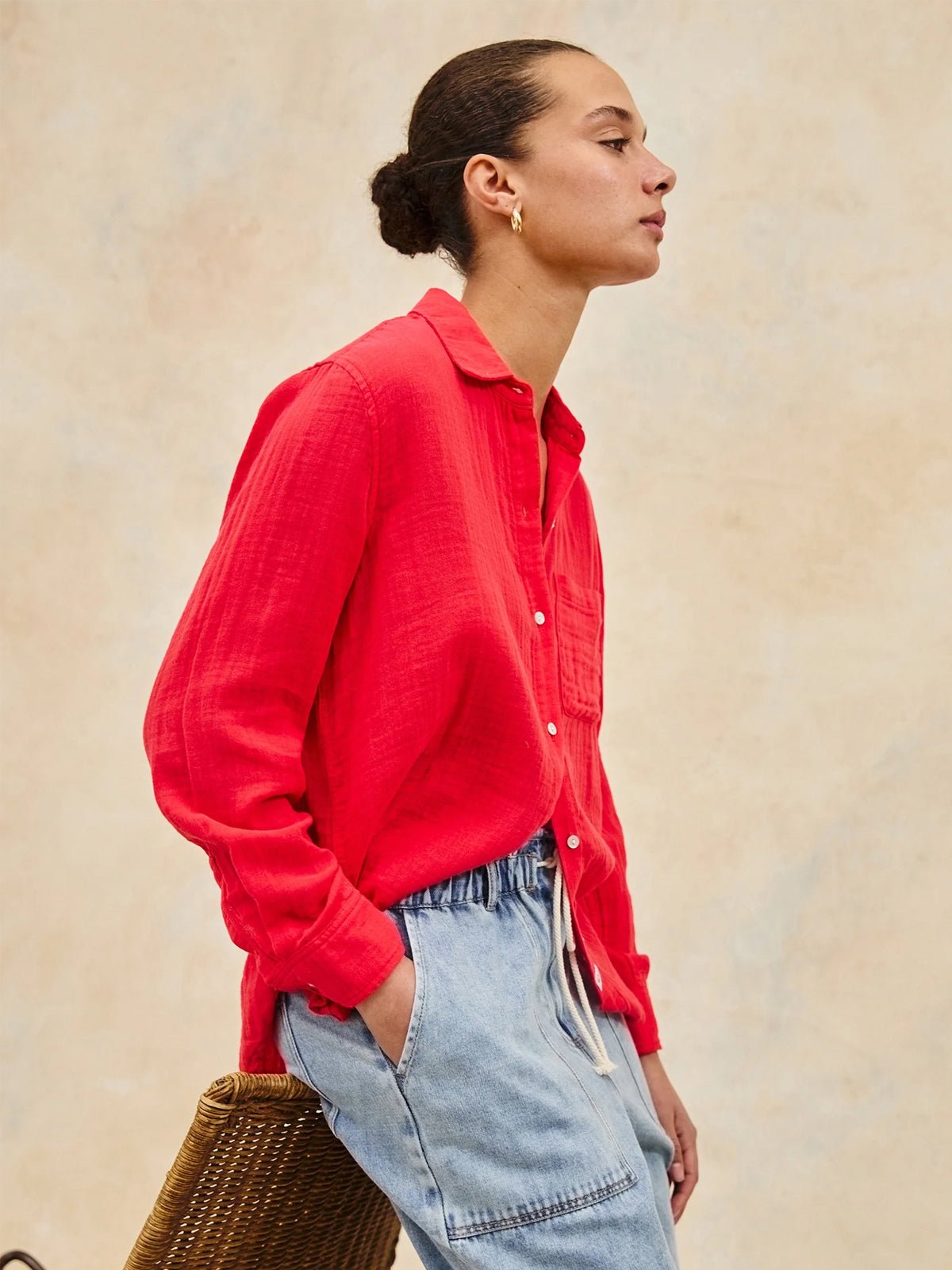 Rails Ellis Shirt Cherry Red - Glebe Fashion