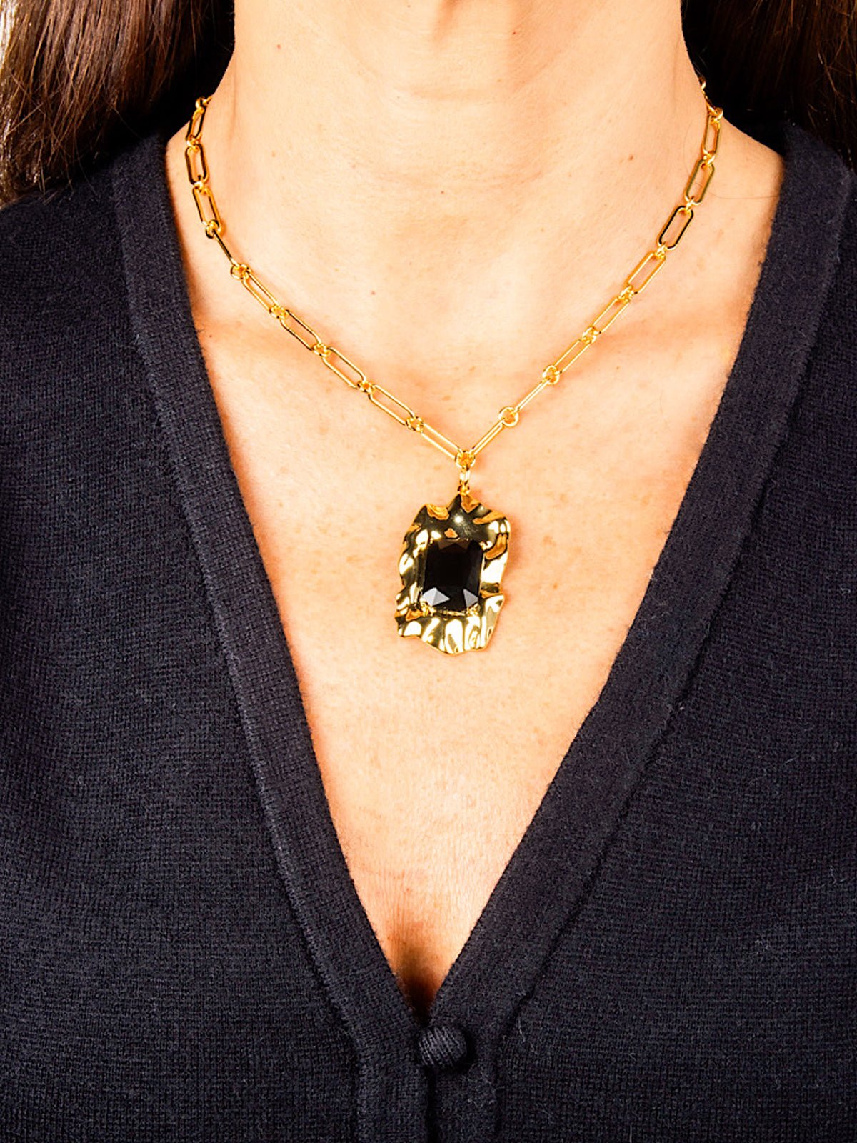 Romi Paperlink Necklace Gold - Glebe Fashion