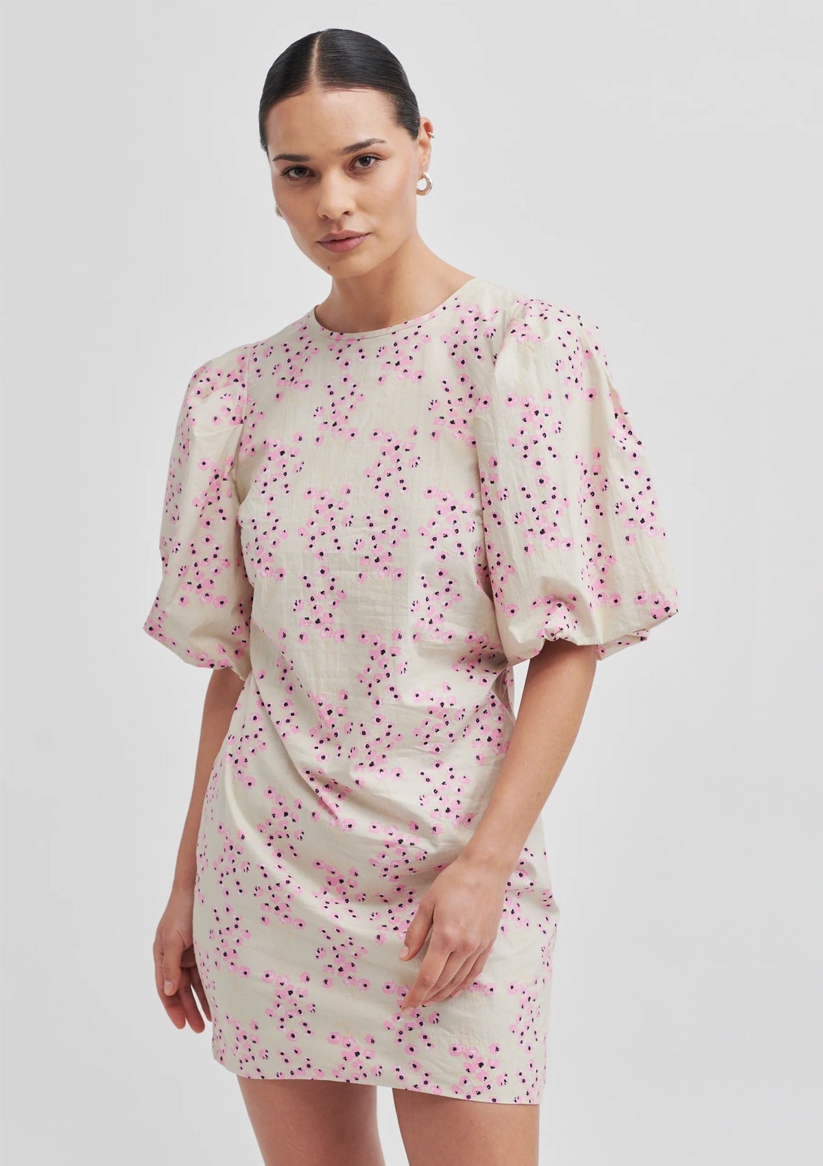 Second Female Claud Mini Dress Begonia Pink - Glebe Fashion