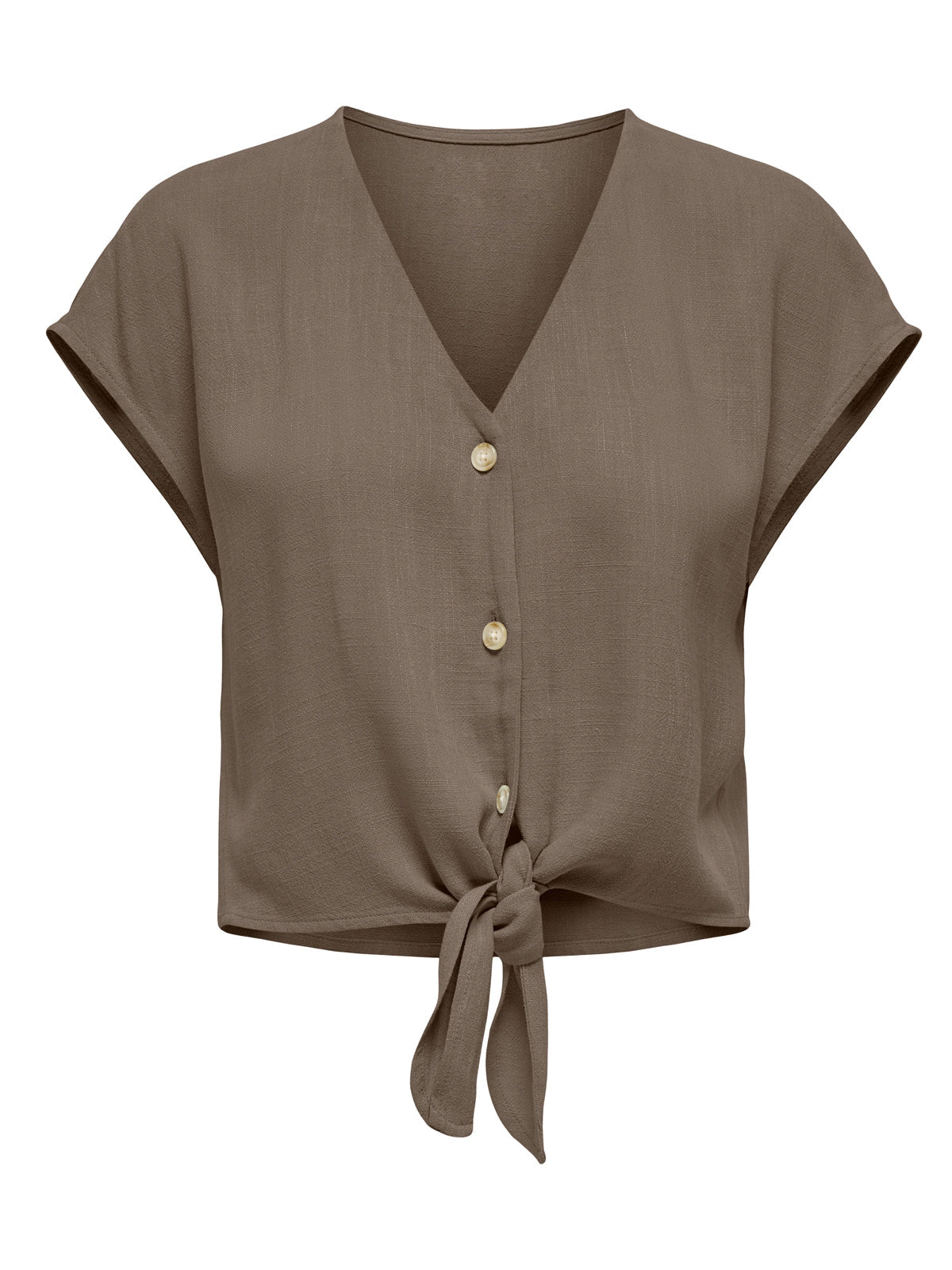 Siesta Knot Shirt Walnut - Glebe Fashion