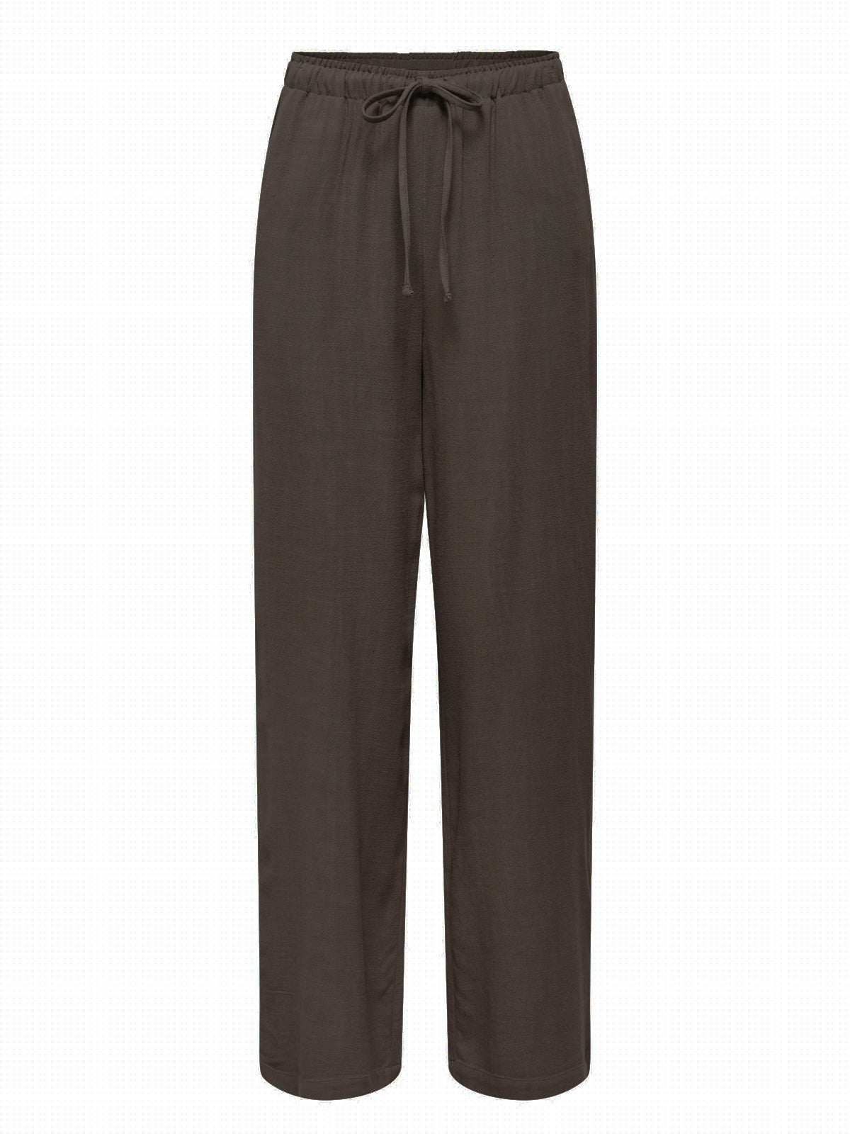 Siesta Linen Trousers Black Coffee - Glebe Fashion