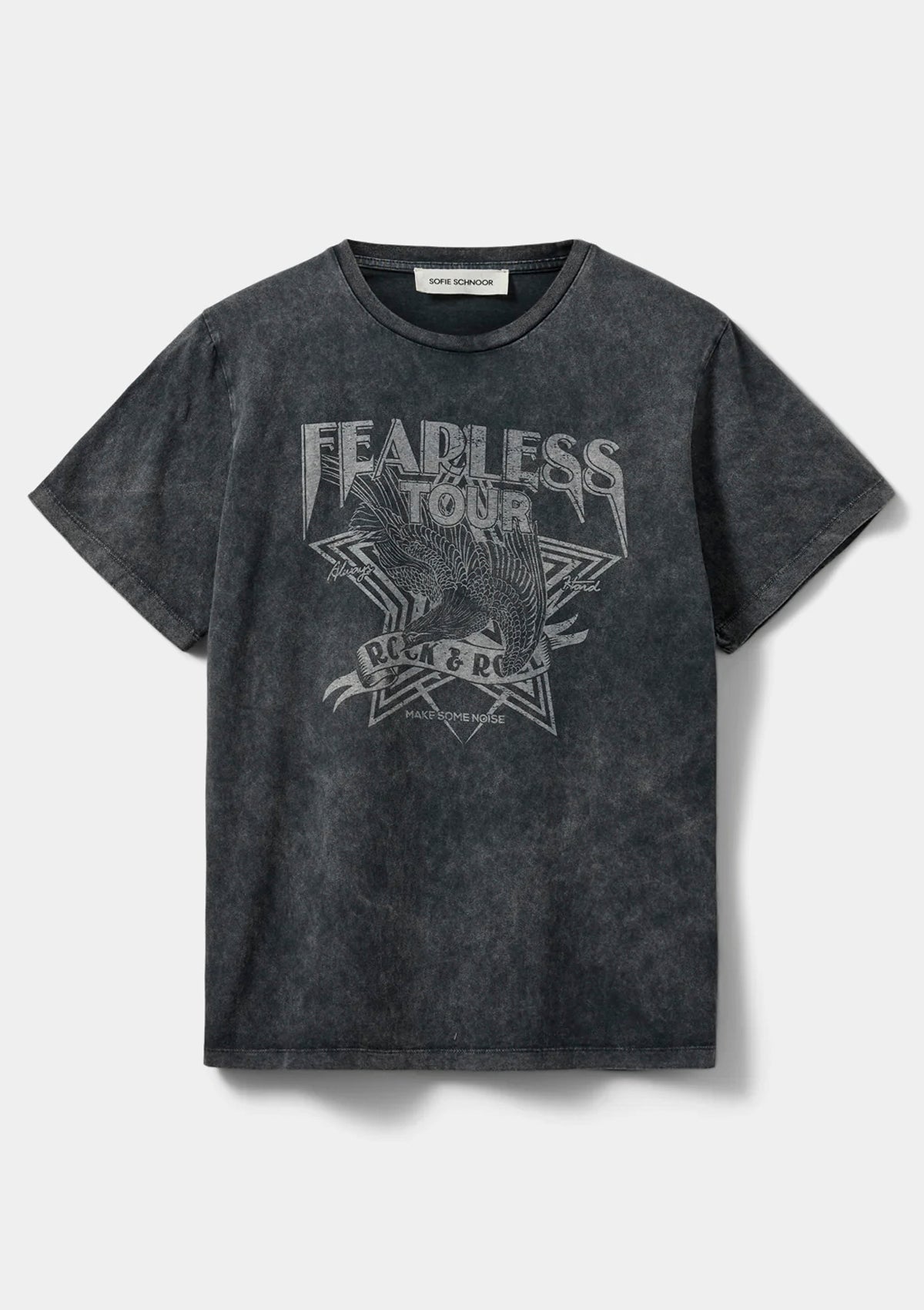 Sofie Schnoor Zenasw Washed Black Print T-Shirt - Glebe Fashion