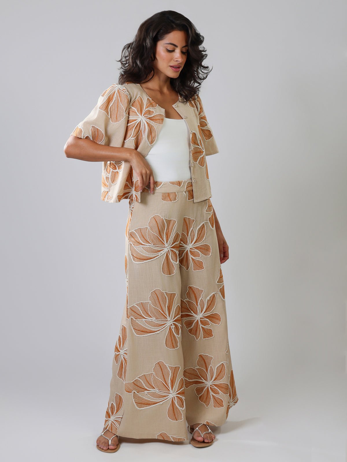 Traffic People Grace & Maude Rene Trousers Brown - Glebe Fashion