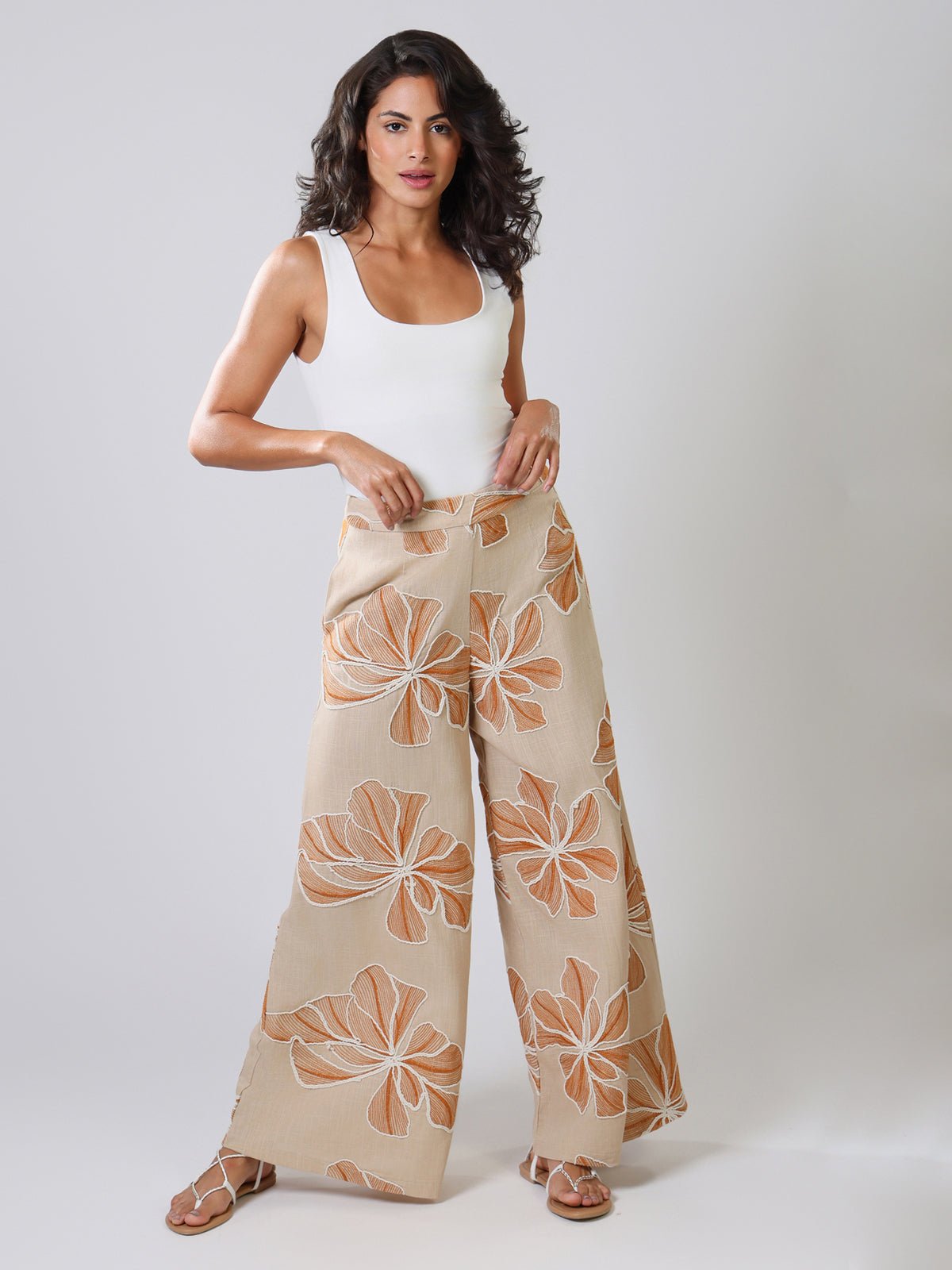 Traffic People Grace & Maude Rene Trousers Brown - Glebe Fashion