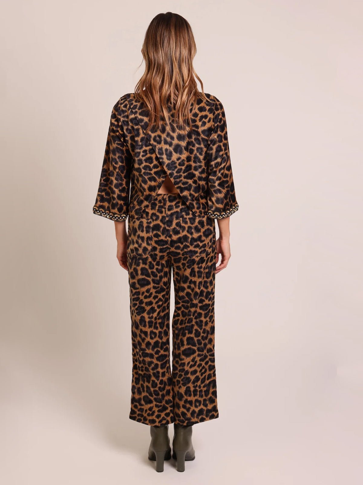 Traffic People Jilly Trousers Leopard - Glebe Fashion