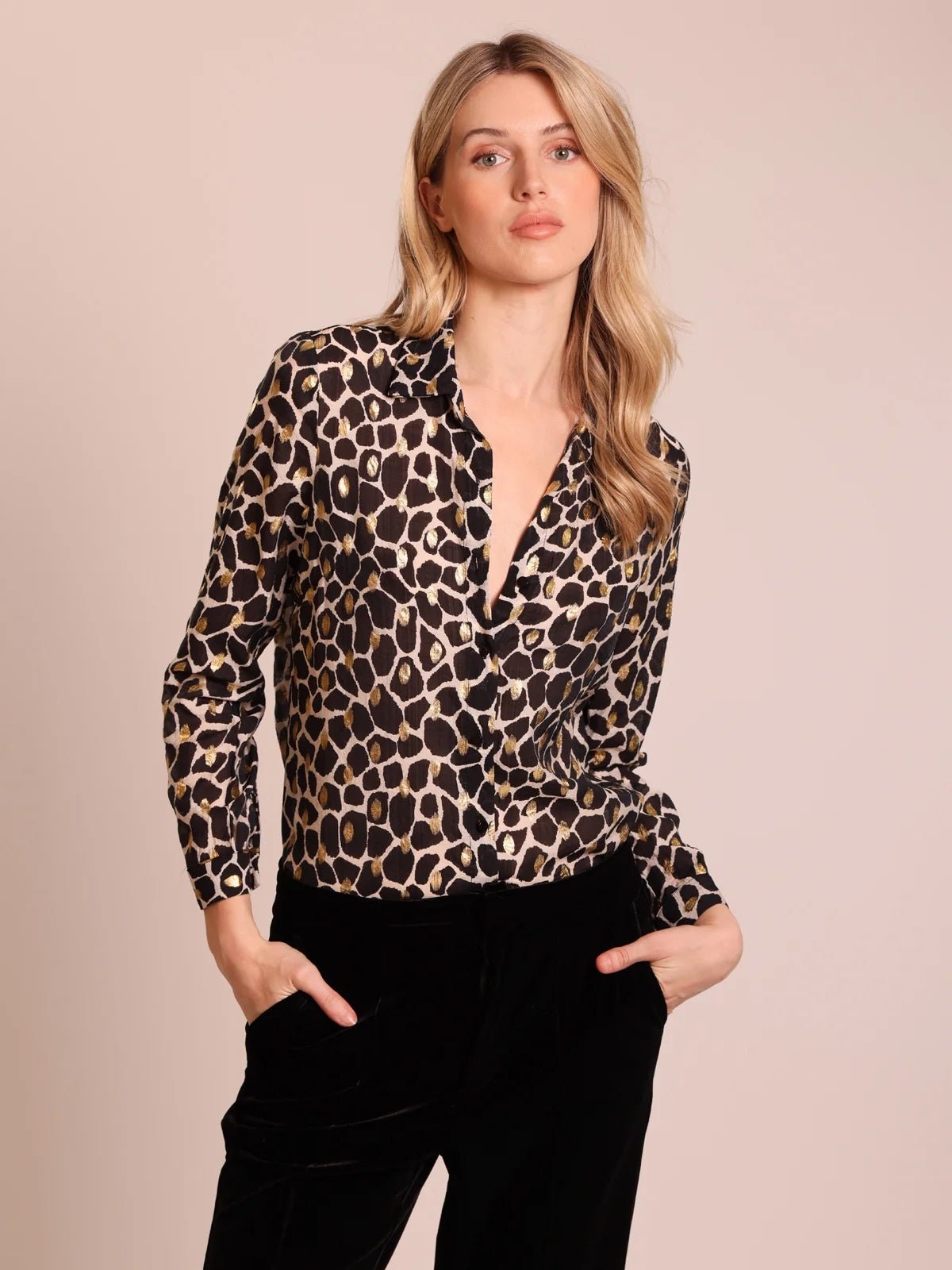 Traffic People Peek Shirt Black - Glebe Fashion