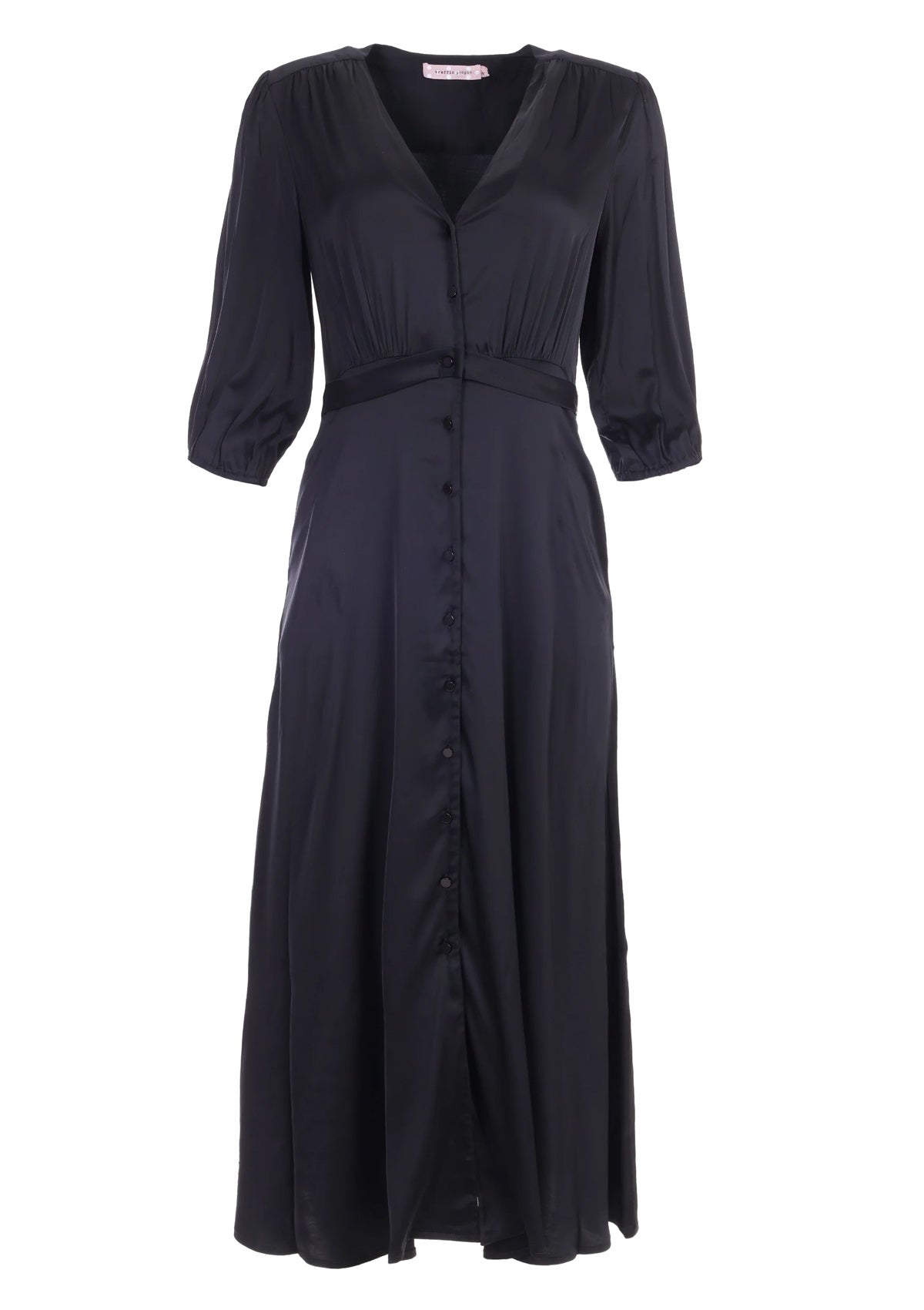 Traffic People Silkwood Blanche Dress Black - Glebe Fashion