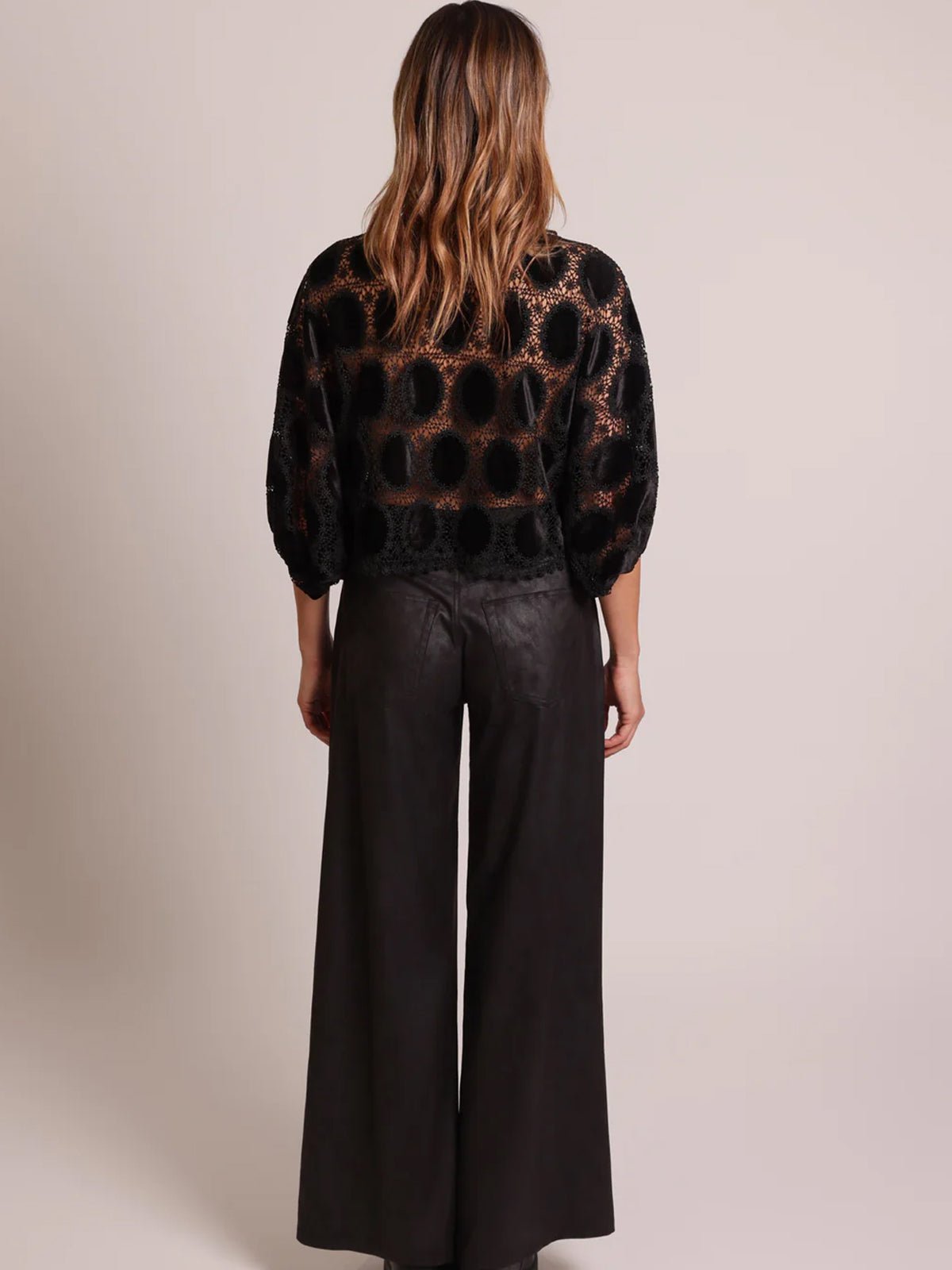 Traffic People The Great Silence Bloom Blouse Black - Glebe Fashion