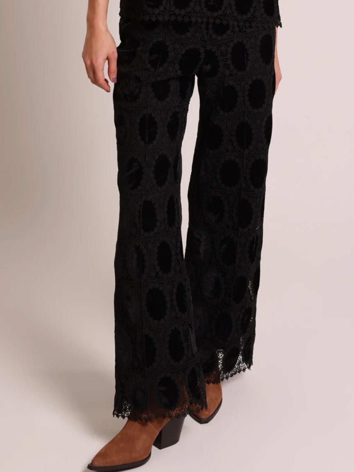 Traffic People The Great Silence Evie Trousers Black - Glebe Fashion