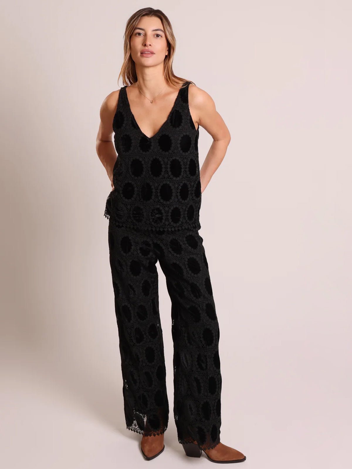 Traffic People The Great Silence Evie Trousers Black - Glebe Fashion
