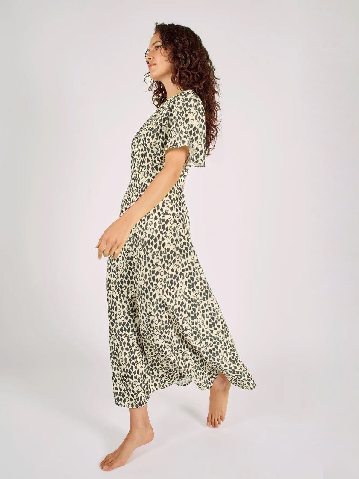 Traffic People Tropical Malady Rene Dress Black Leopard - Glebe Fashion