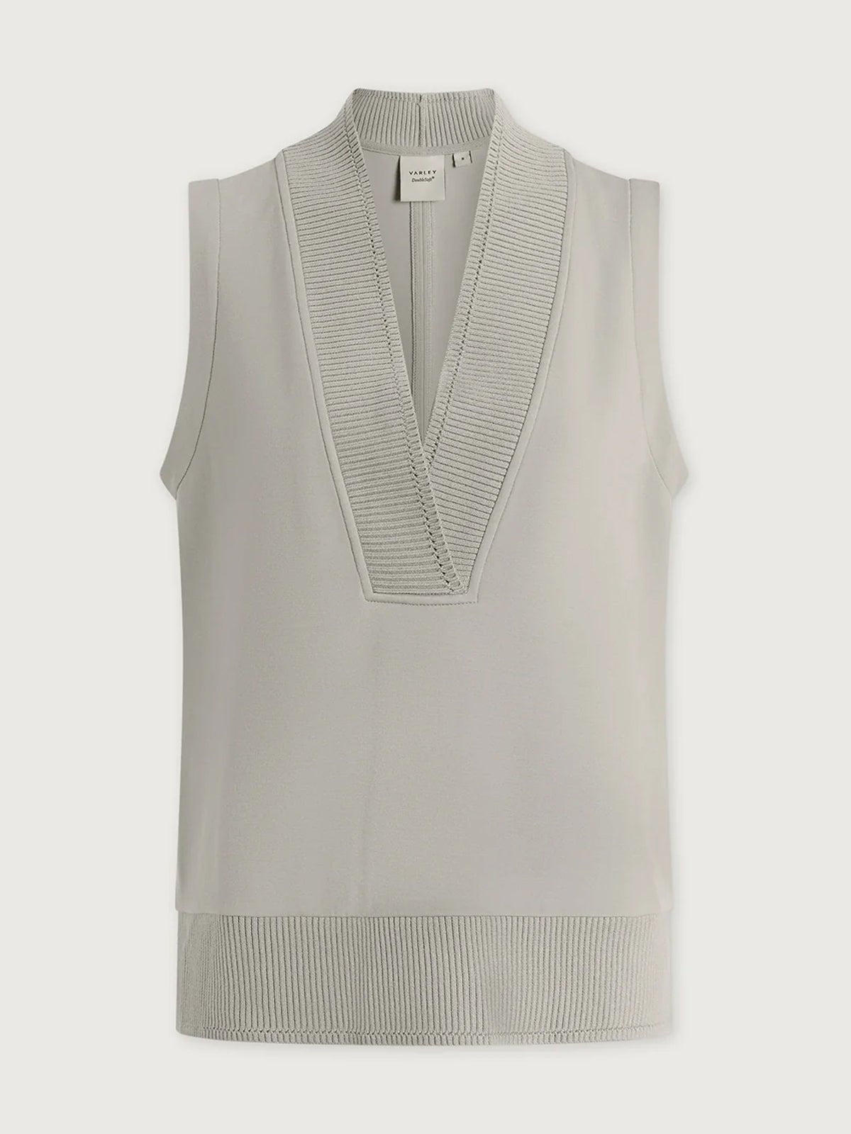 Varley Freida V Neck Tank Blue Clay - Glebe Fashion