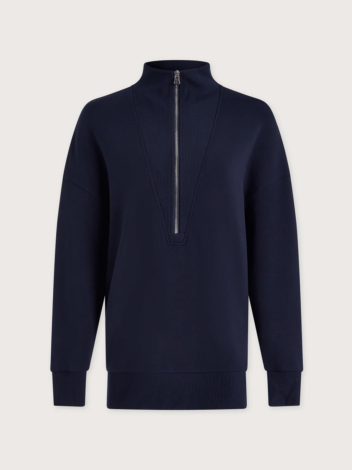 Varley Masie Longline Sweat Navy - Glebe Fashion