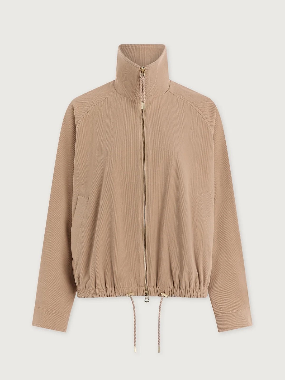 Varley Nadina Blouson Jacket Light Taupe - Glebe Fashion