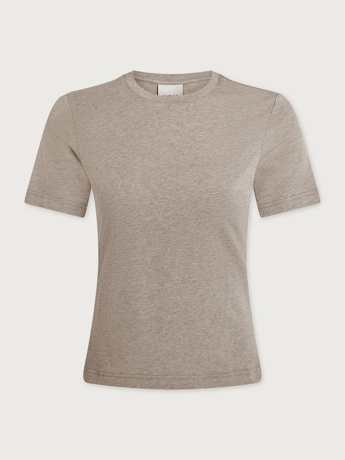 Varley Regina Fitted Tee Taupe - Glebe Fashion