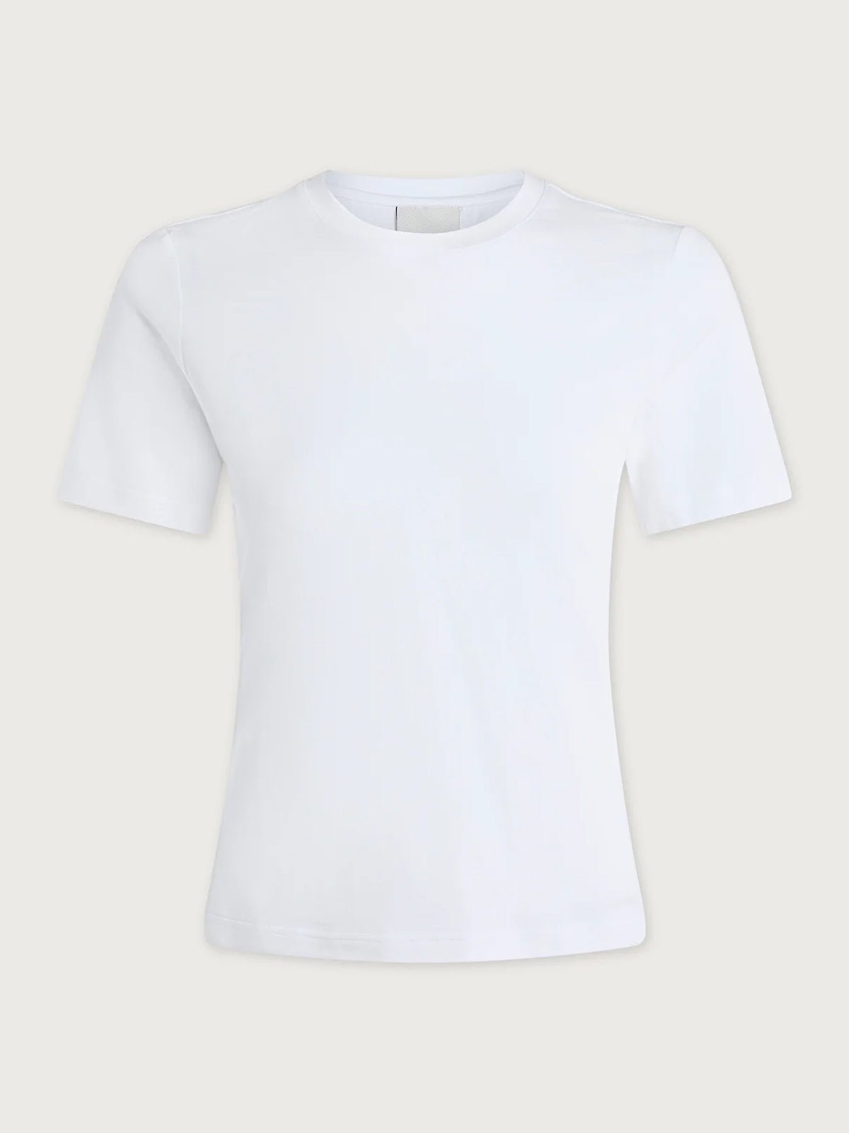 Varley Regina Fitted Tee White - Glebe Fashion