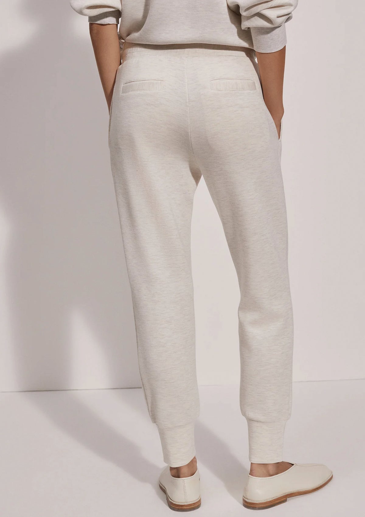 Varley Slim Cuff Pant 27.5" Ivory Marl - Glebe Fashion