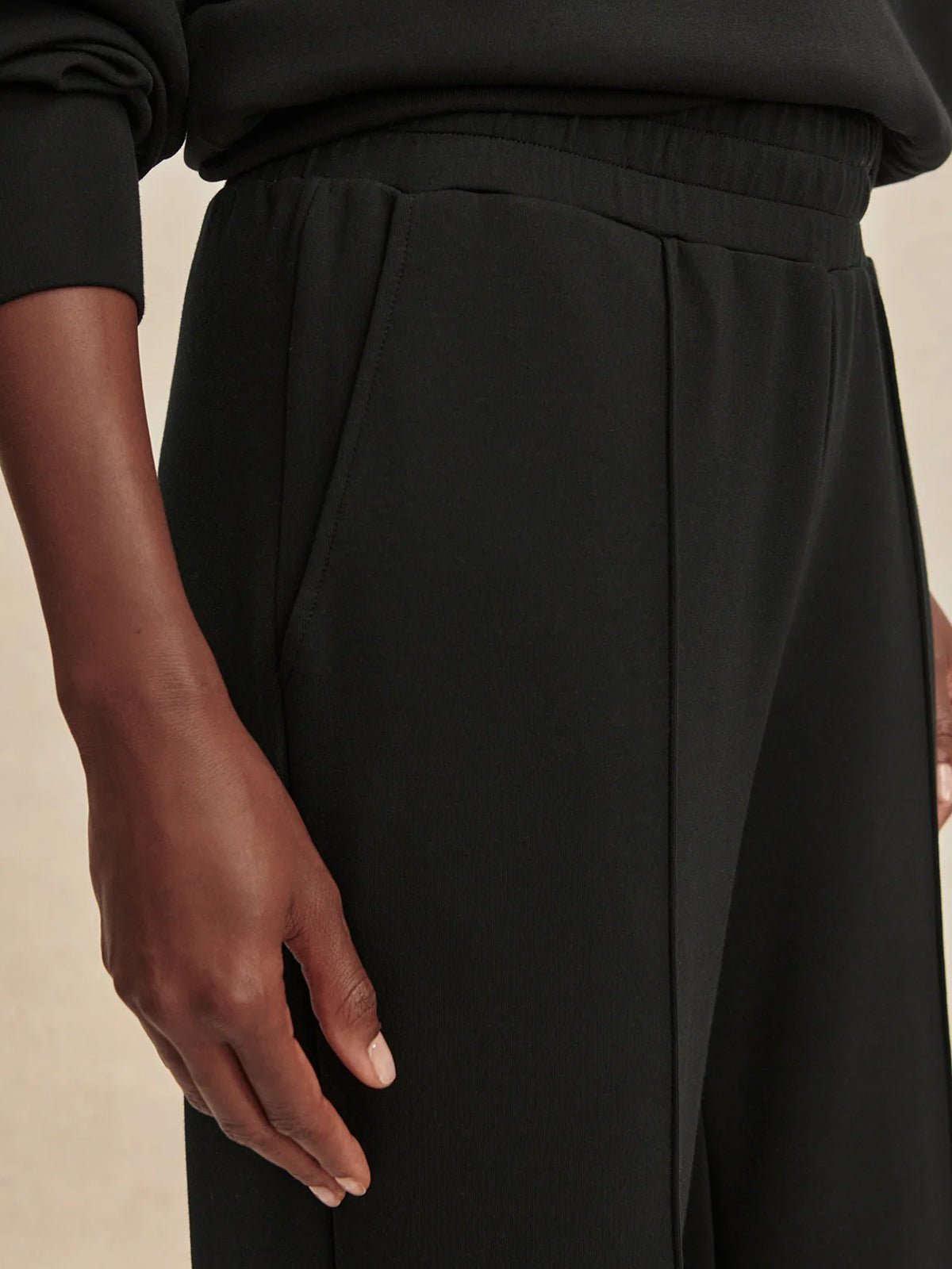 Varley The Wide Leg Pant 30 Black - Glebe Fashion