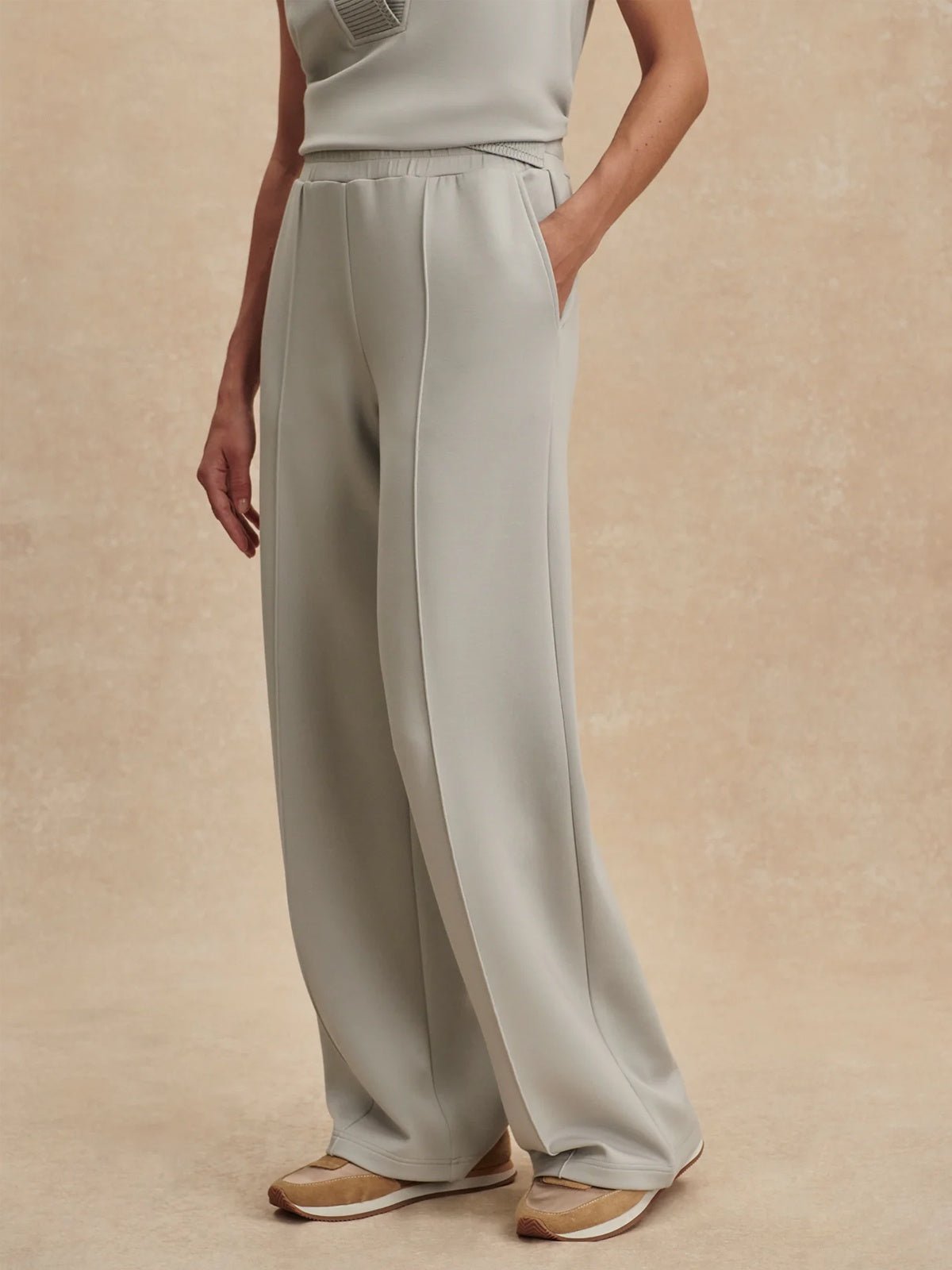 Varley The Wide Leg Pant 30 Blue Clay - Glebe Fashion