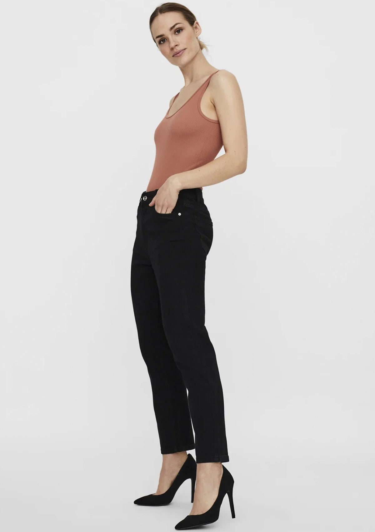 Vero Moda Brenda High Waist Straight Leg Denims - Glebe Fashion