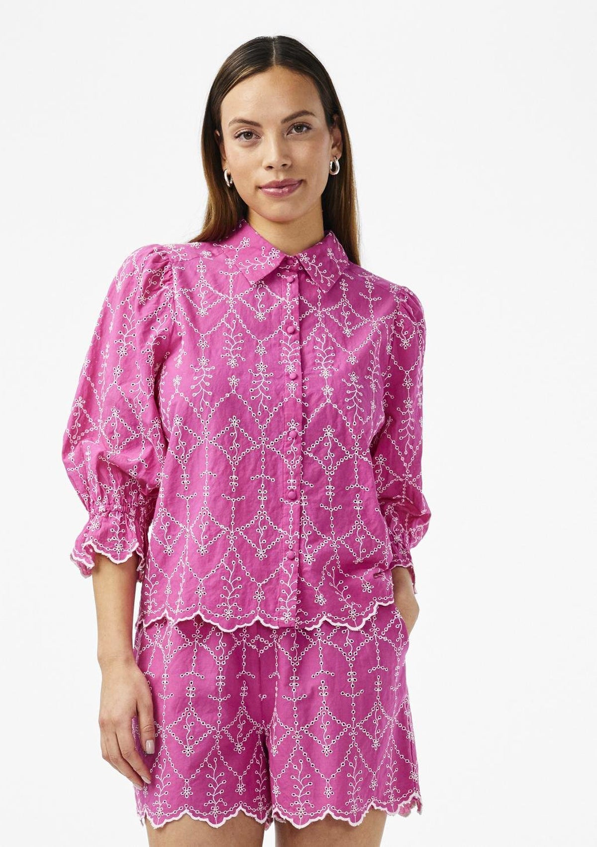 YAS Malura Raspberry Shirt - Glebe Fashion