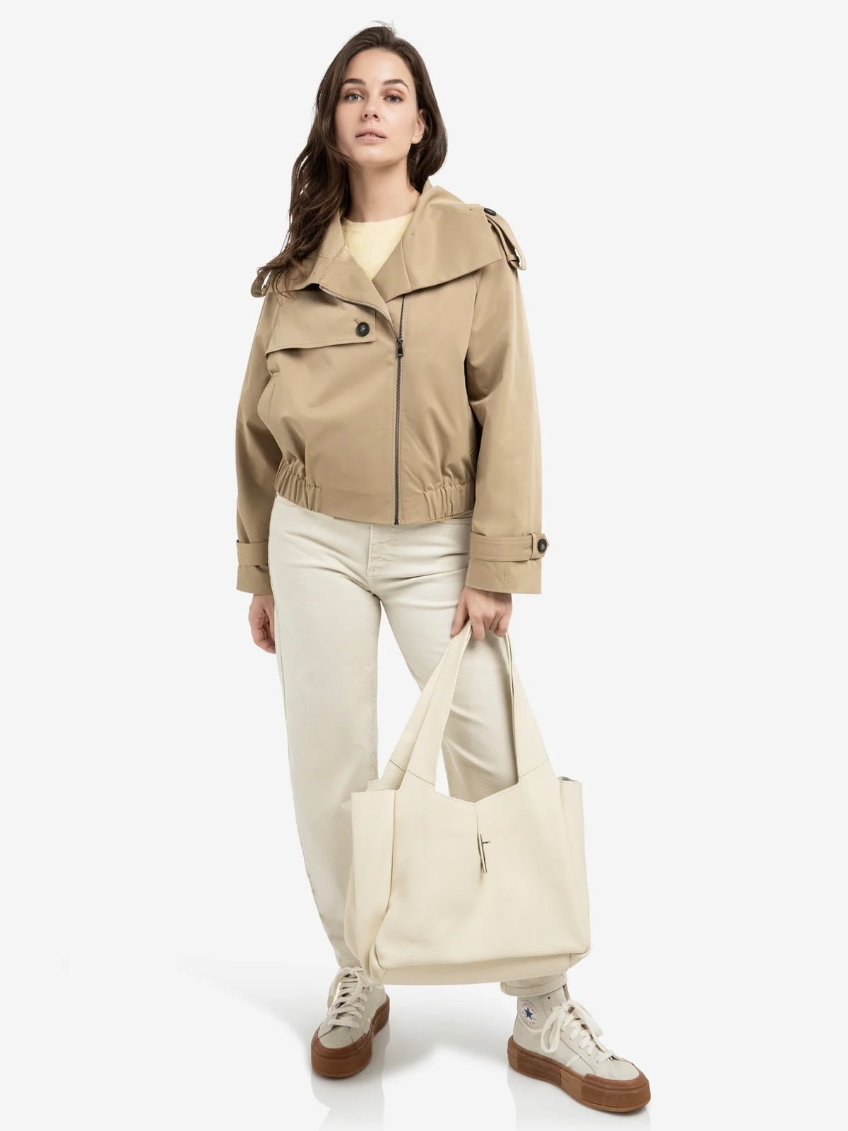 YAYA Barrel Jeans With Visible Seams - Glebe Fashion