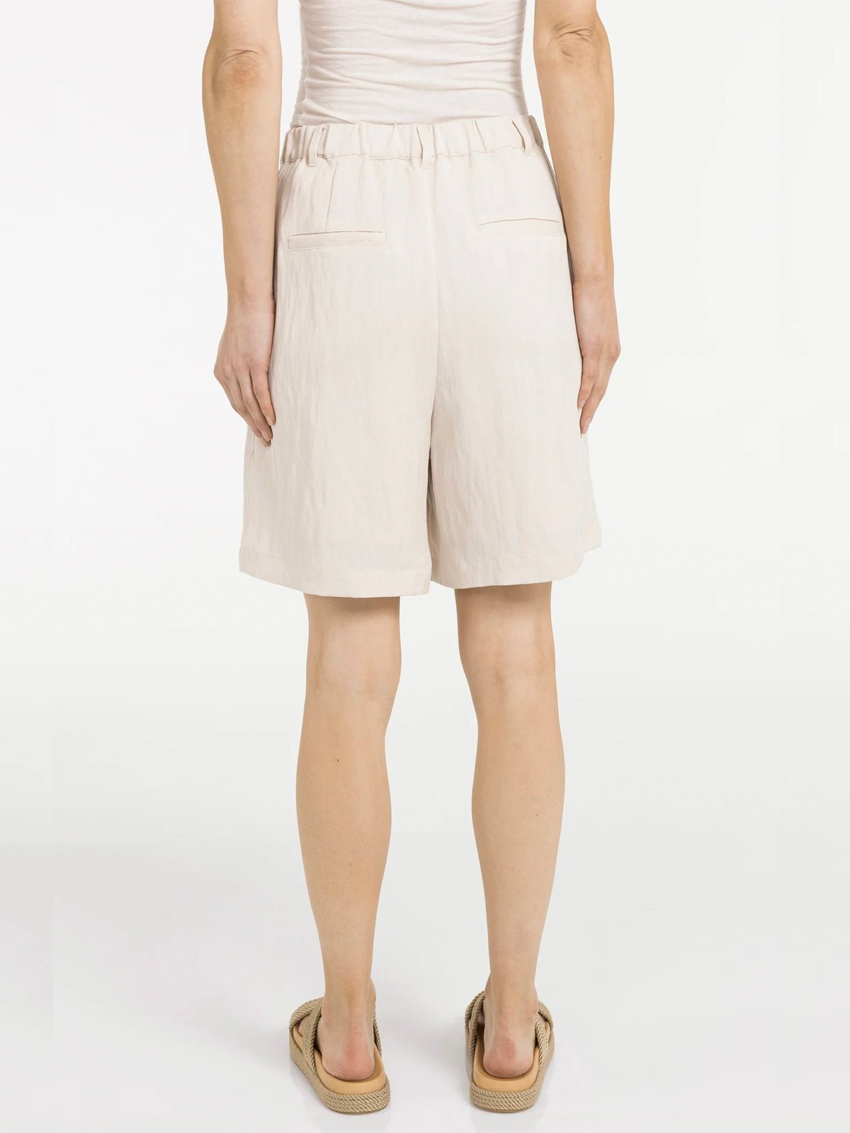 YAYA Woven Longer Length Bermuda Shorts - Glebe Fashion