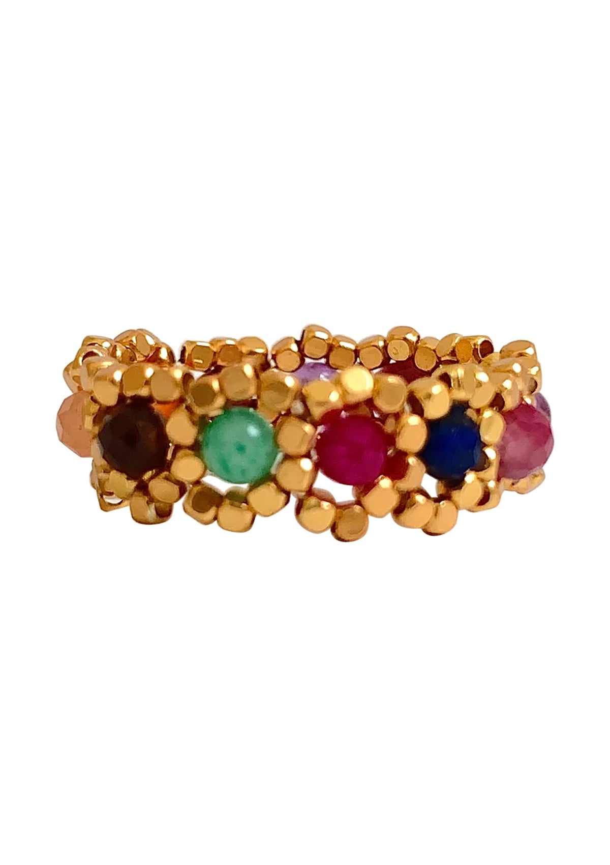 IBU Jewels Princess Multi Winter Ring