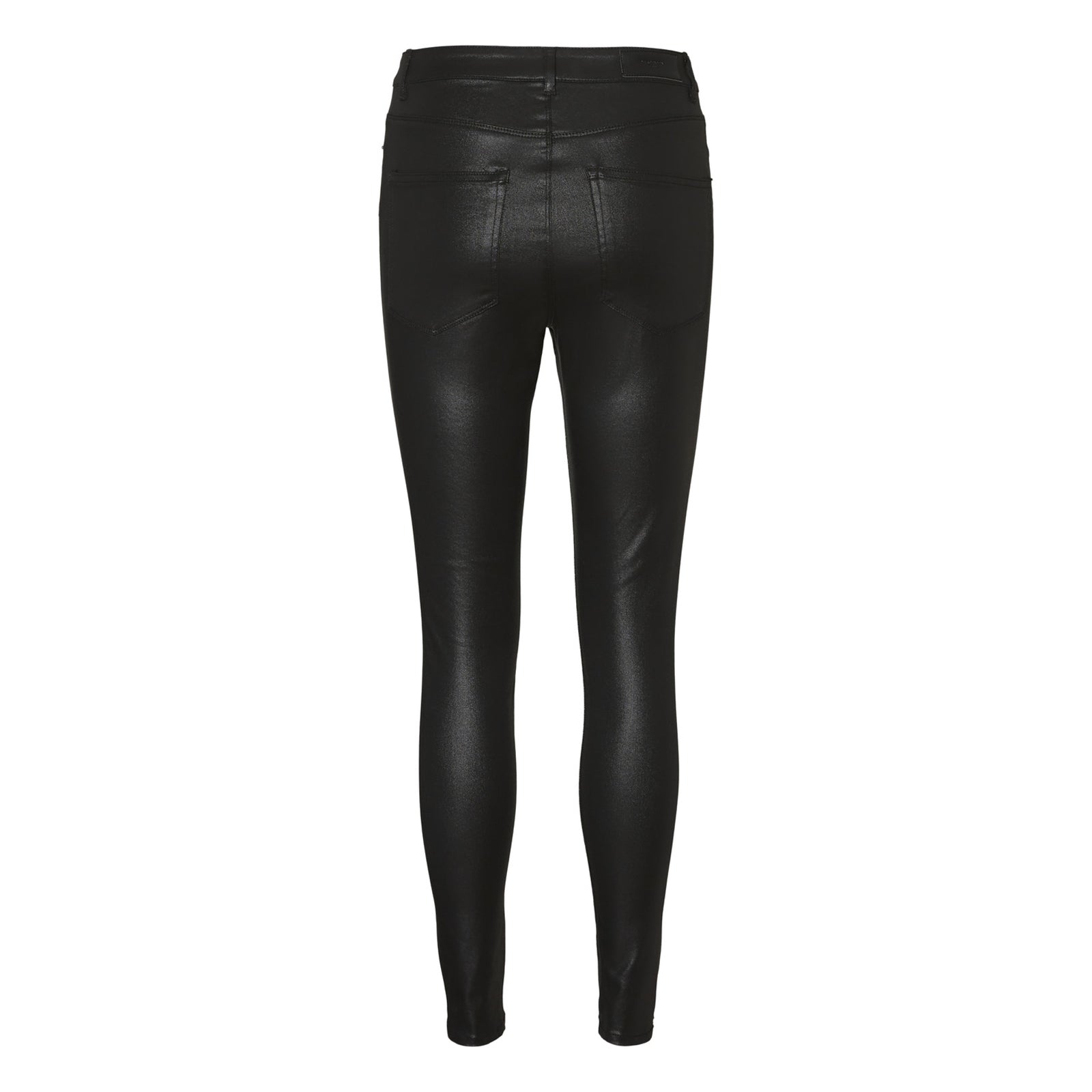 Vero Moda Loa High Rise Black Coated Skinnies