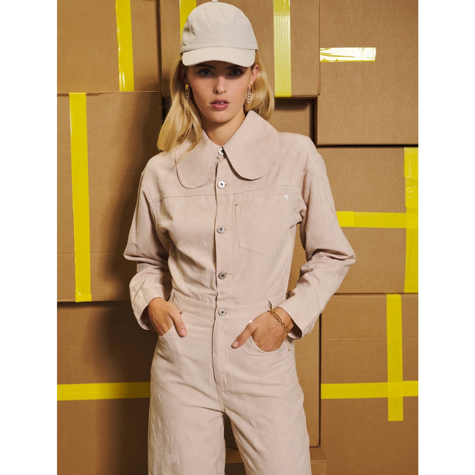Ghospell Property Jumpsuit Cream