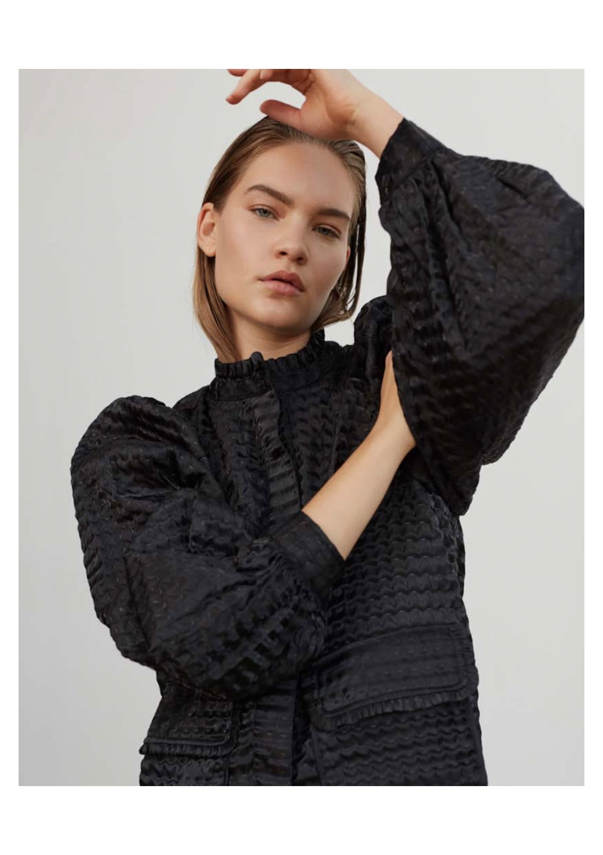 Sofie Schnoor Black Textured Shirt