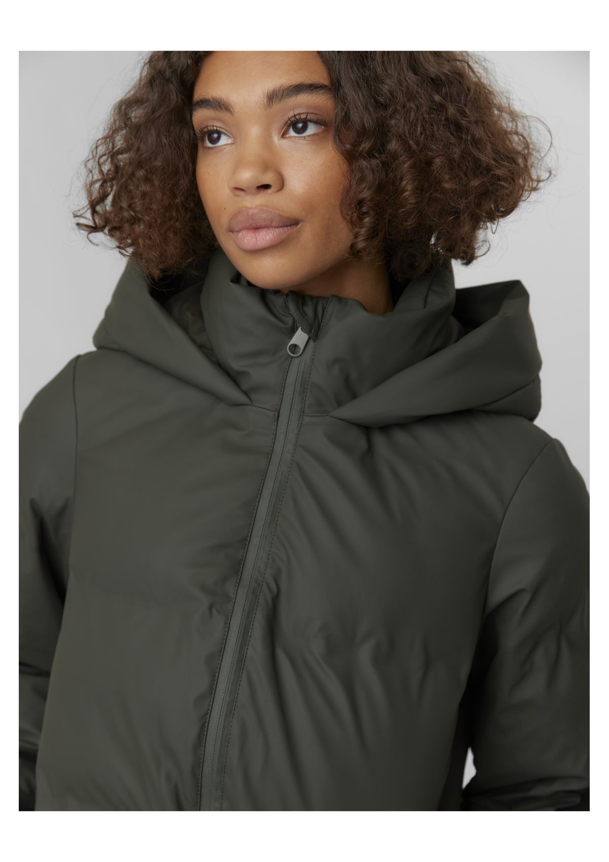 Vero Moda Coated Long Coat Peat