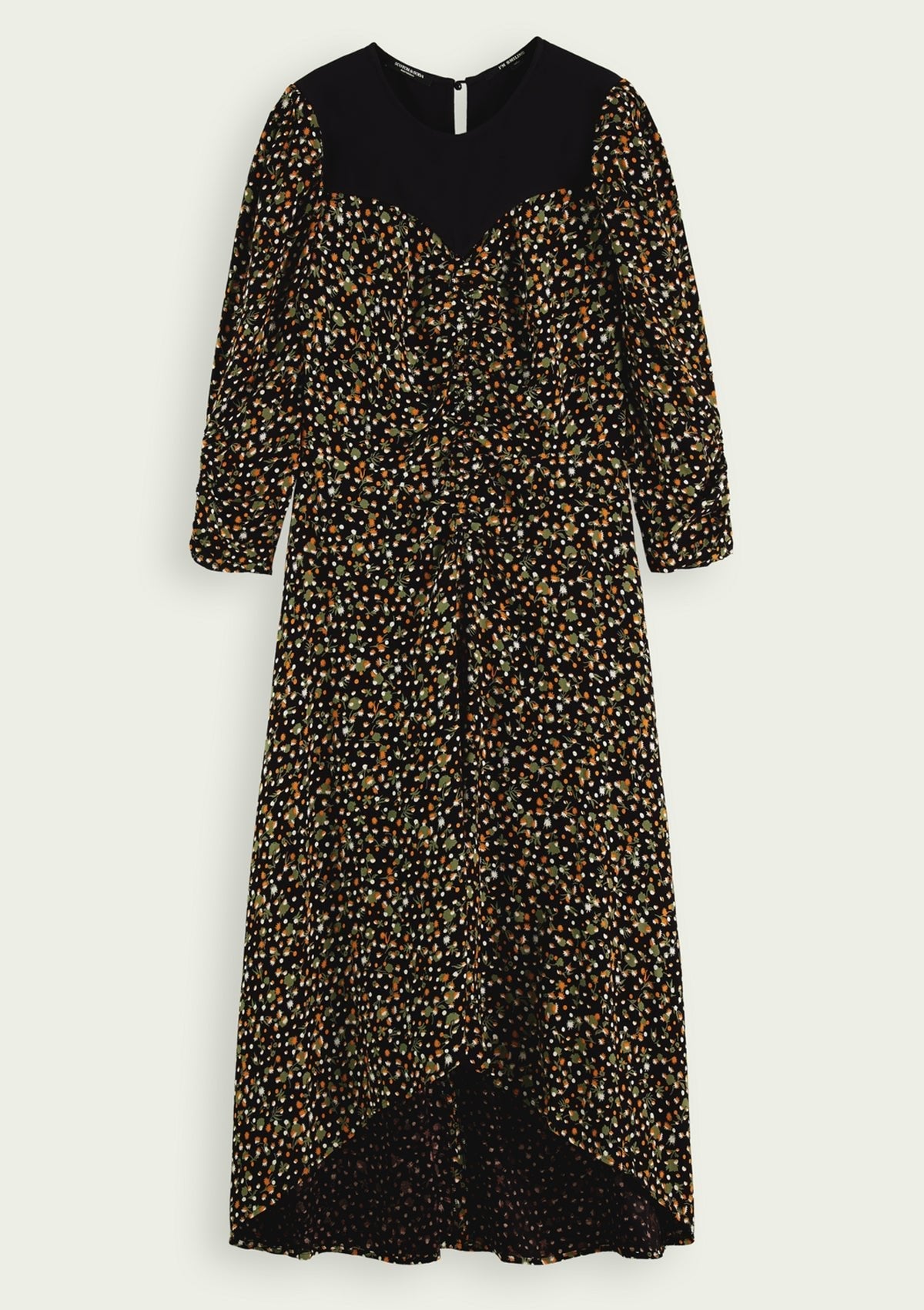 Scotch & Soda High Low Hem Cinnamon Spice Dress - Glebe Fashion