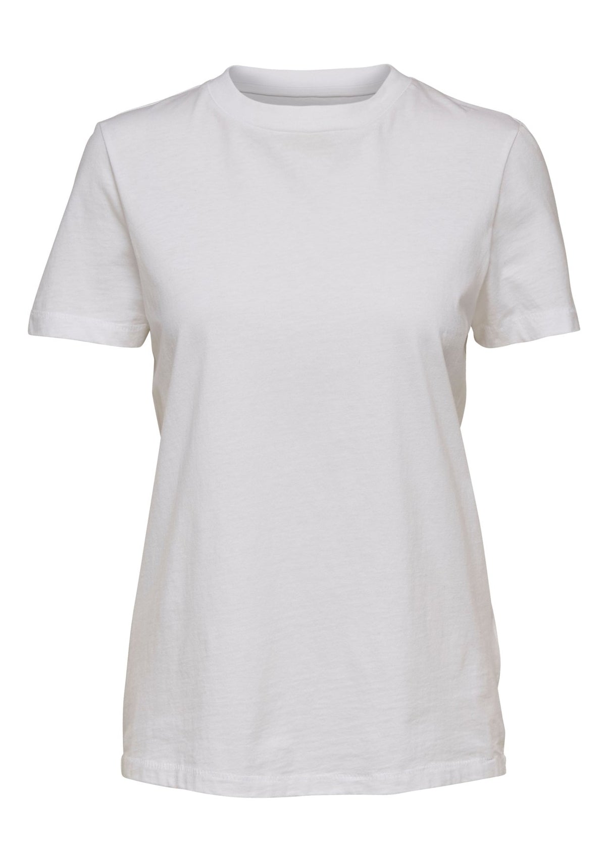 Selected Femme White Round Neck T-Shirt