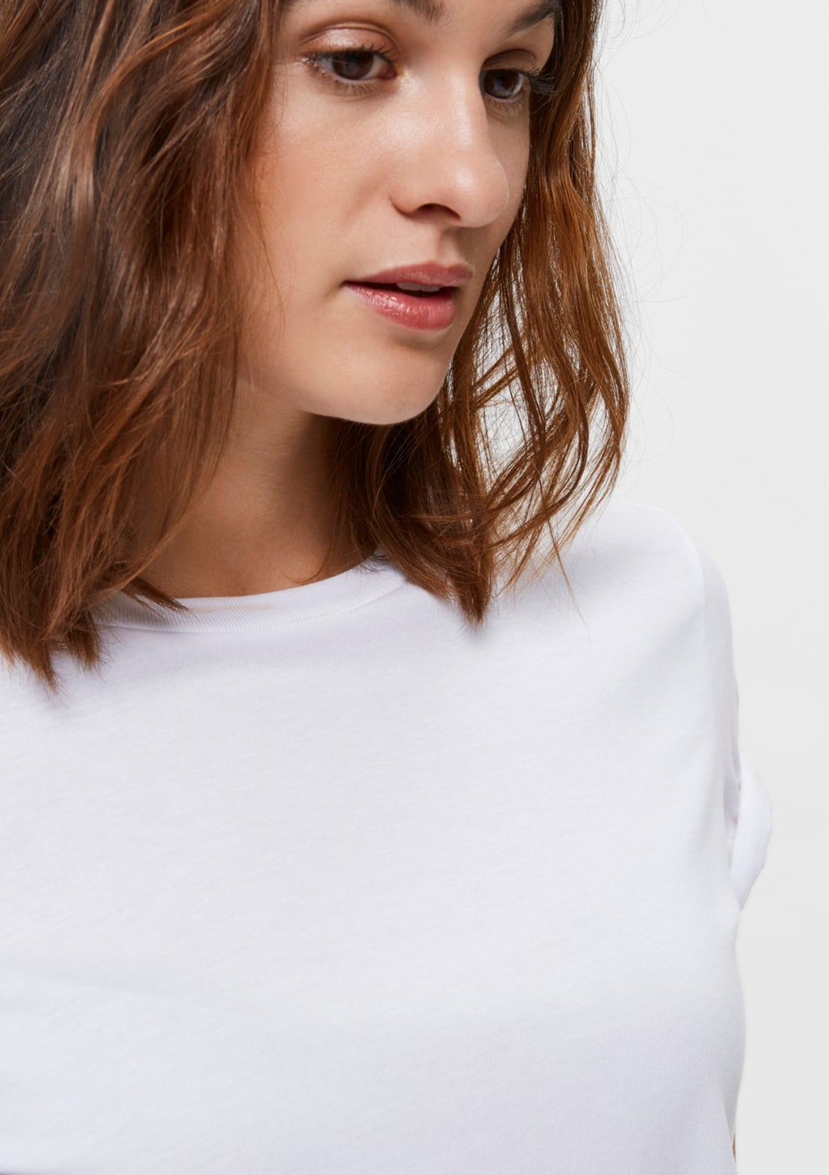 Selected Femme White Round Neck T-Shirt