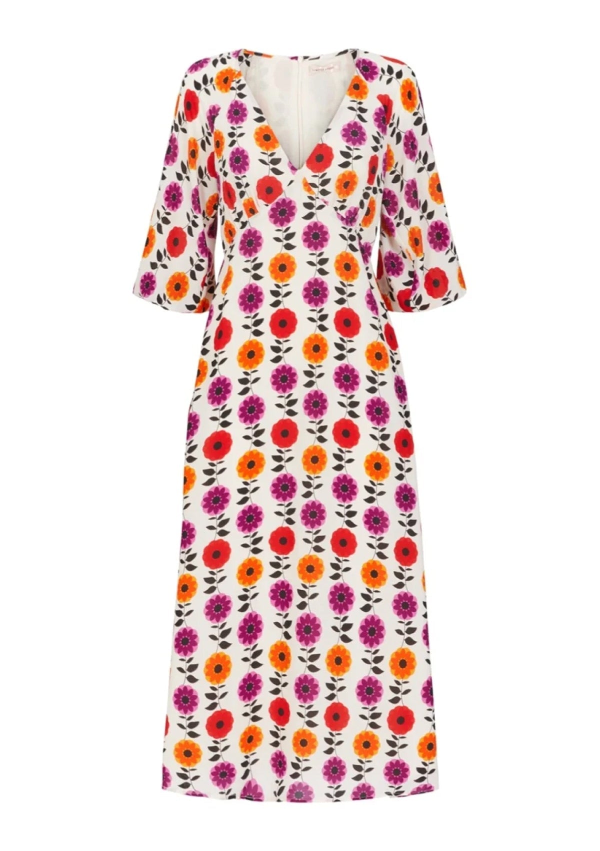 Traffic People White Floral Gloria Dress - Glebe Fashion