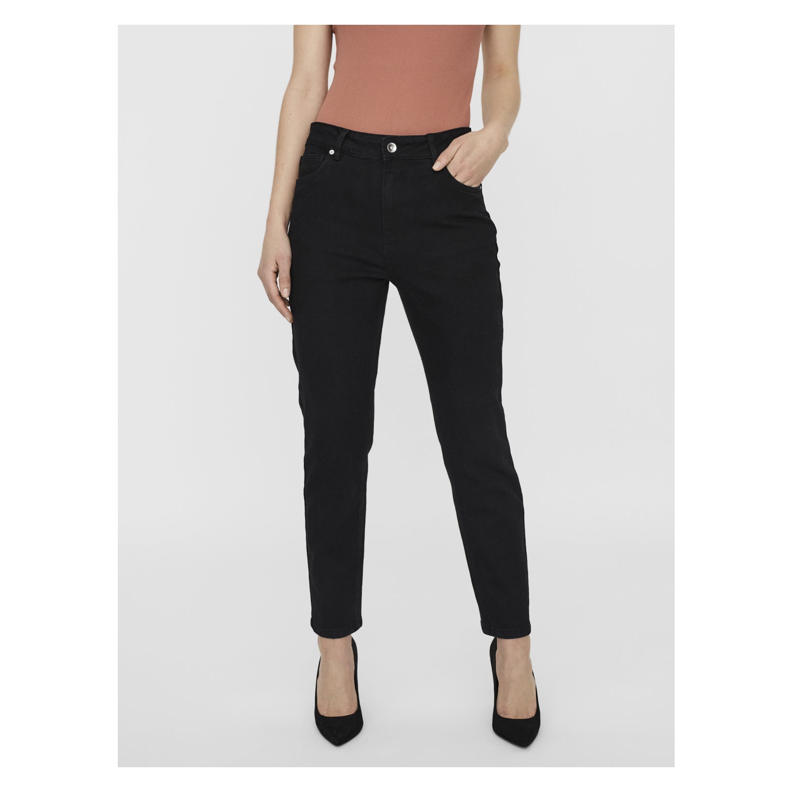 Vero Moda Brenda High Waist Straight Leg Denims - Glebe Fashion