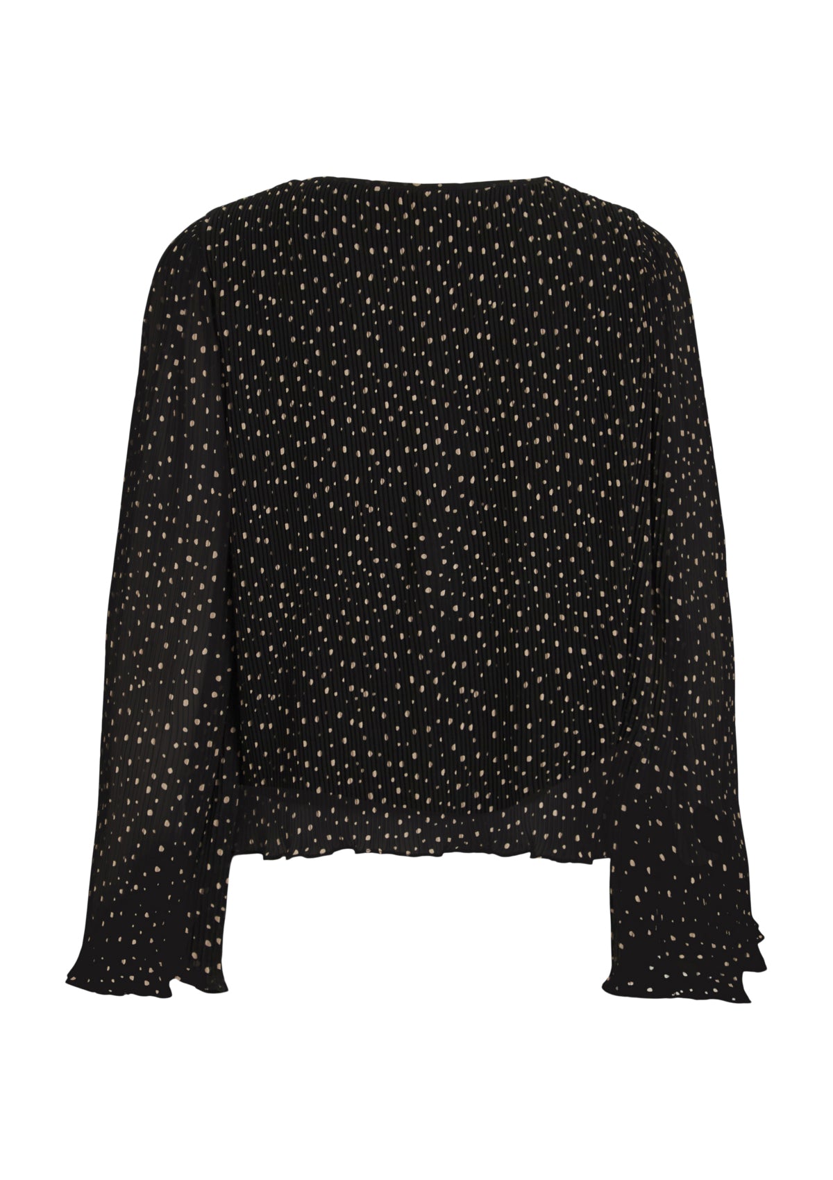 Vila Black Dot V-Neck Top
