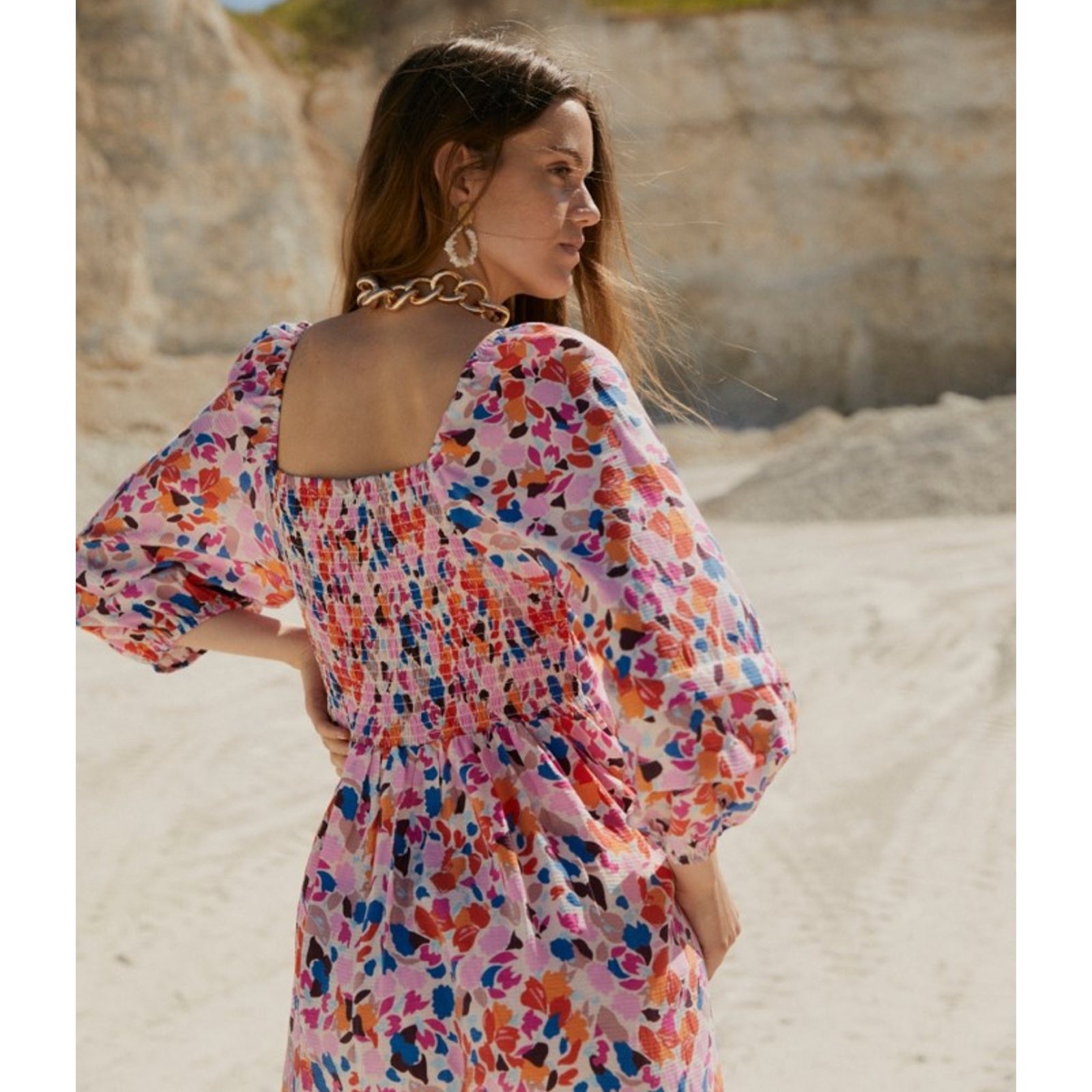 YASVio Midi Dress 26026319_SoftPink_917266