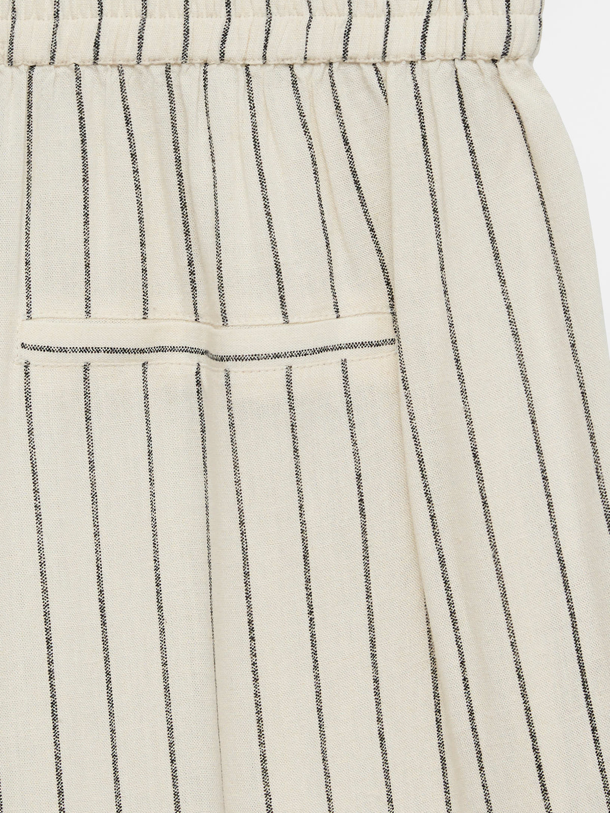 AWARE Stripe Wide Leg Trousers Soft White