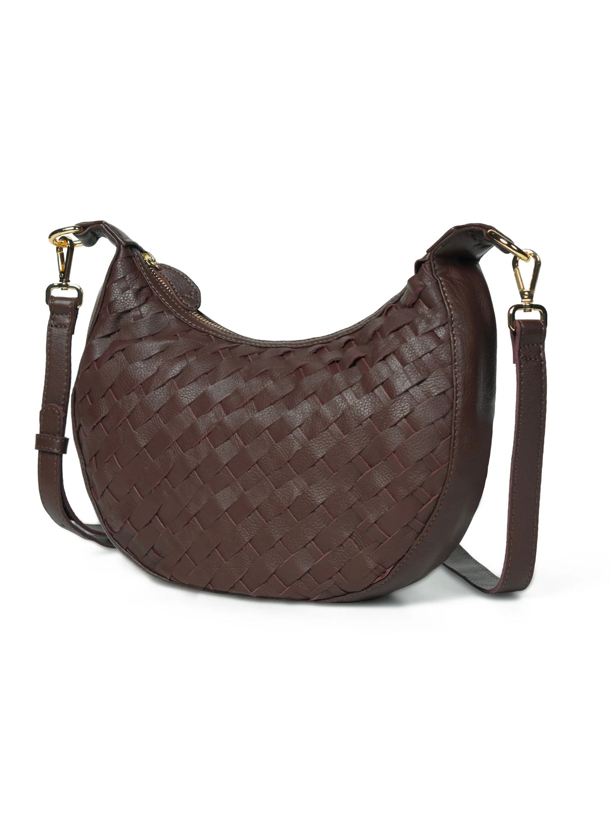 Bell & Fox Robyn Hand Woven Cross Body Bag Chocolate