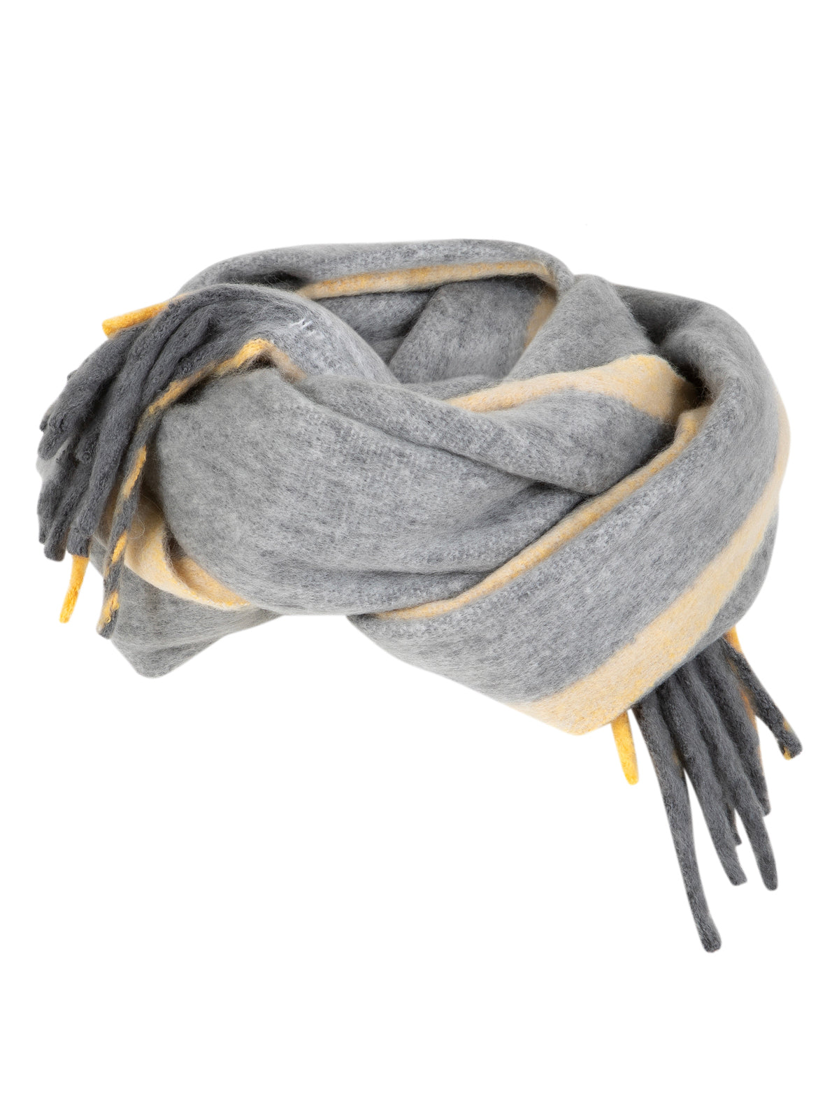 Coster Copenhagen Maren Scarf Grey & Yellow