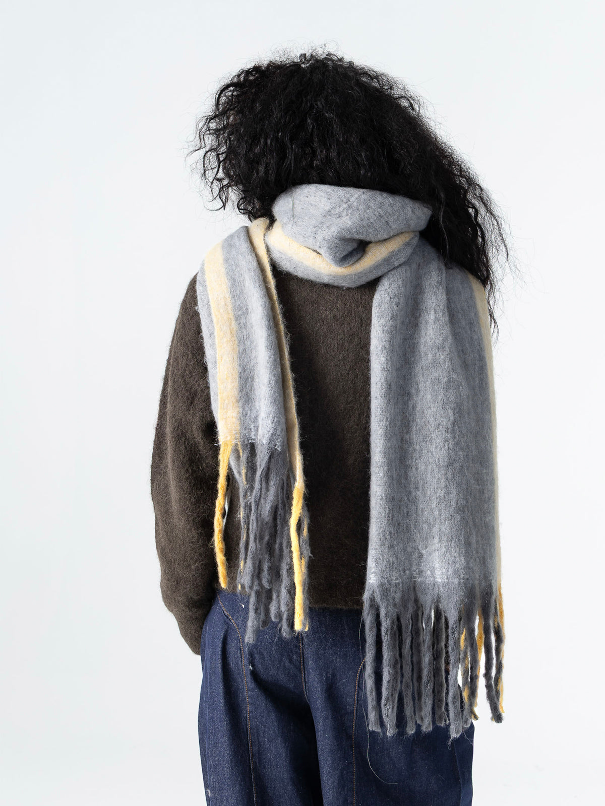 Coster Copenhagen Maren Scarf Grey & Yellow