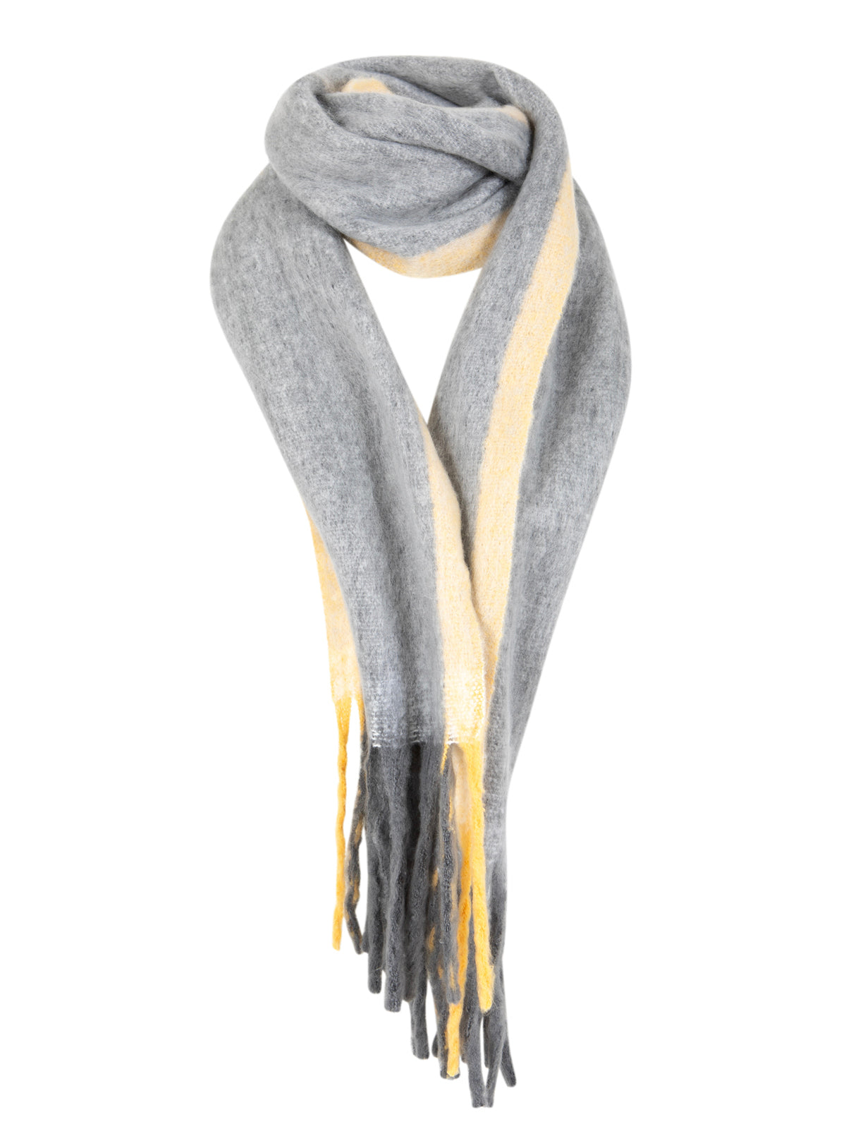 Coster Copenhagen Maren Scarf Grey & Yellow