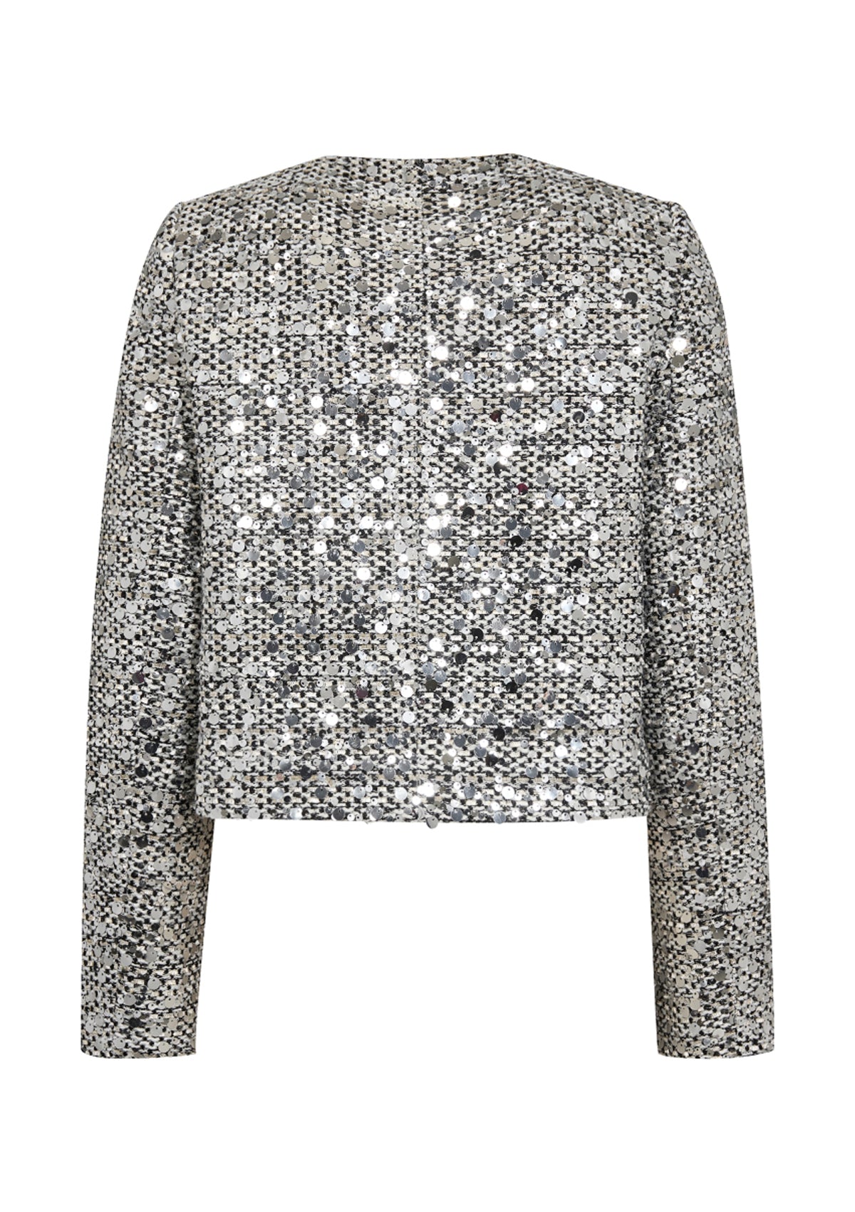 Co’couture Boucle Sequin Jacket Silver