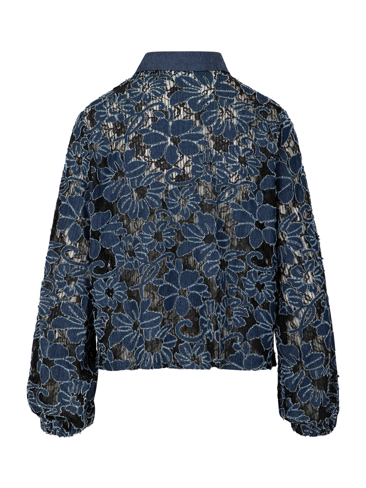 Coster Copenhagen Flower Structure Shirt Blue Denim
