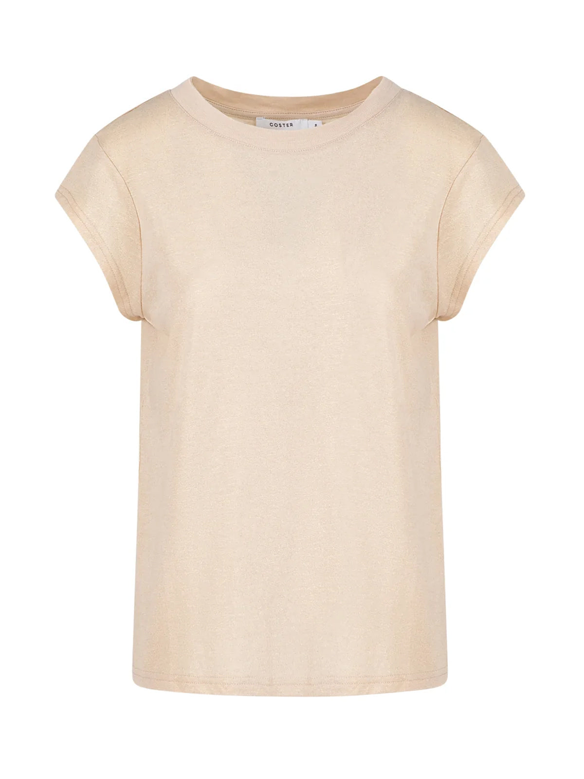 Coster Copenhagen Metallic Tee Creme