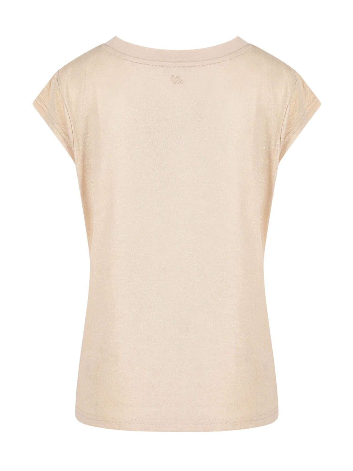 Coster Copenhagen Metallic Tee Creme