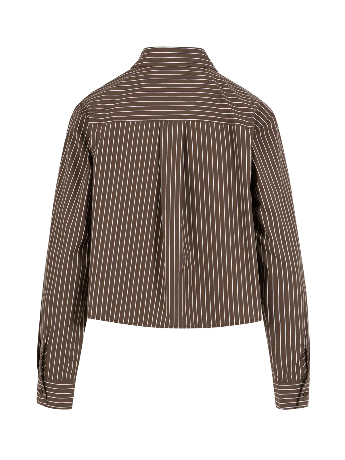 Coster Copenhagen Short Stripe Shirt Brown